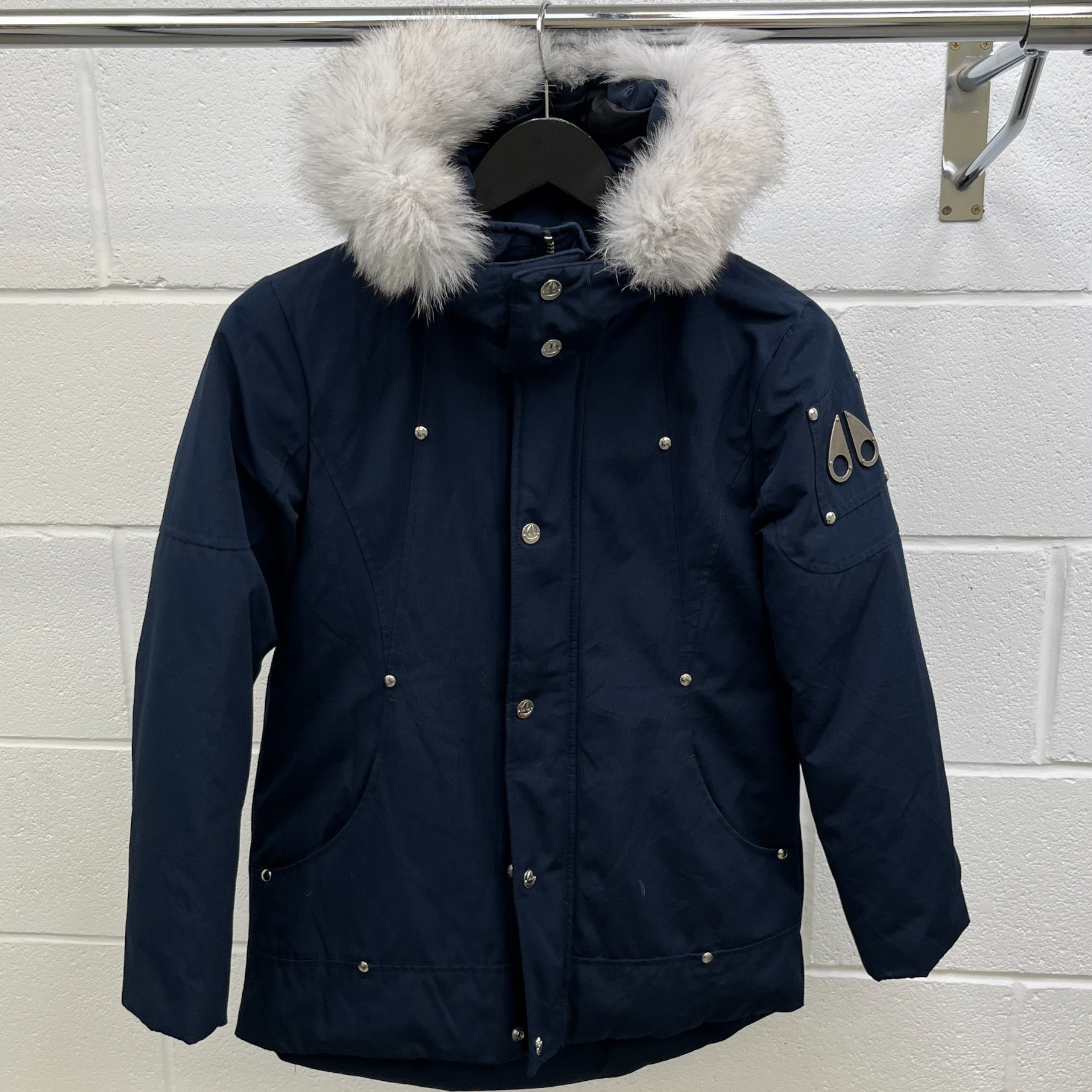 Men's 3Q Junior 10-12 Down Jacket Navy Size M