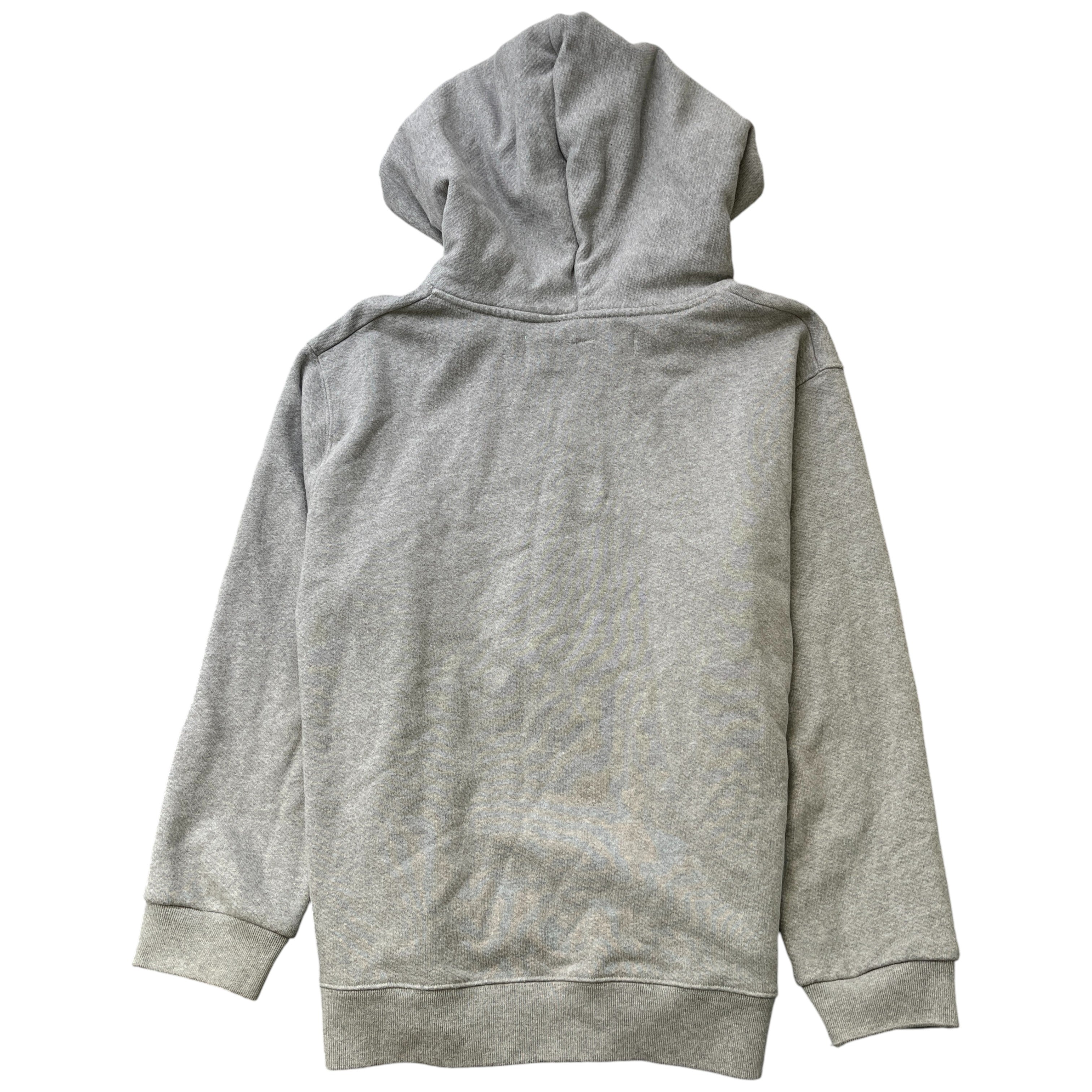 Men's Logo Print Hoodie Grey Size XL