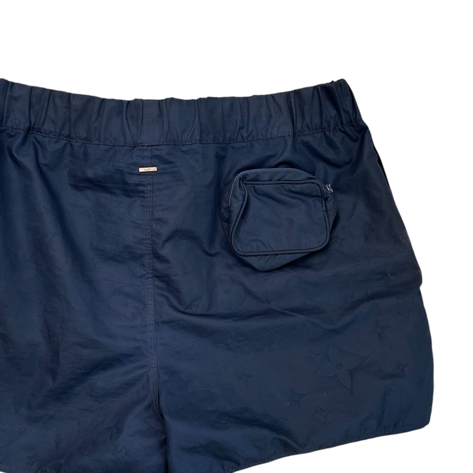 Men's Monogram 3D Pocket Swim Shorts Navy Size L