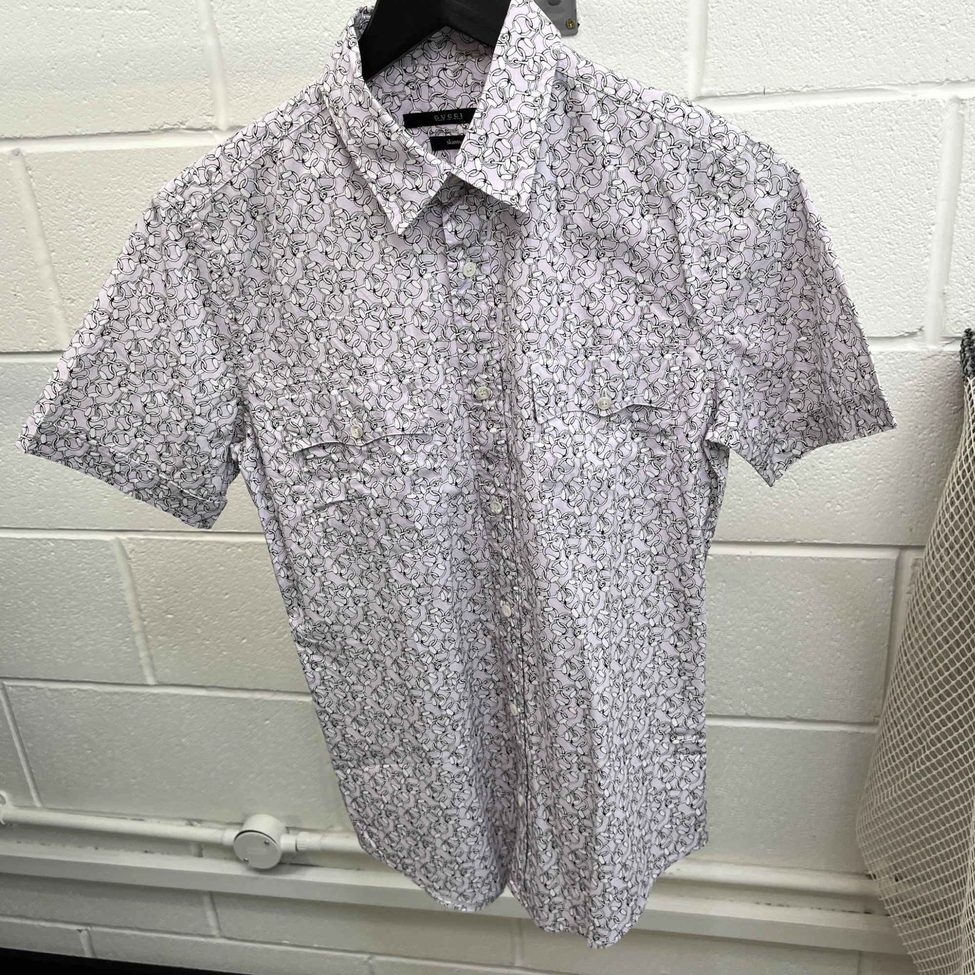 Men's Horsebit Shirt Purple Size S