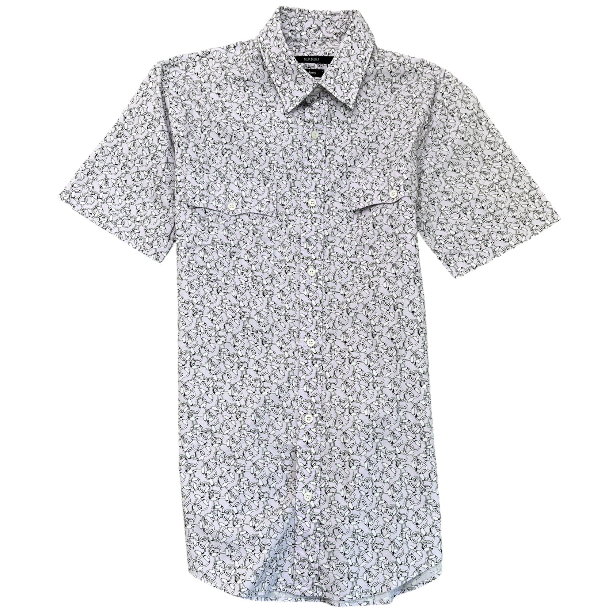 Men's Horsebit Shirt Purple Size S