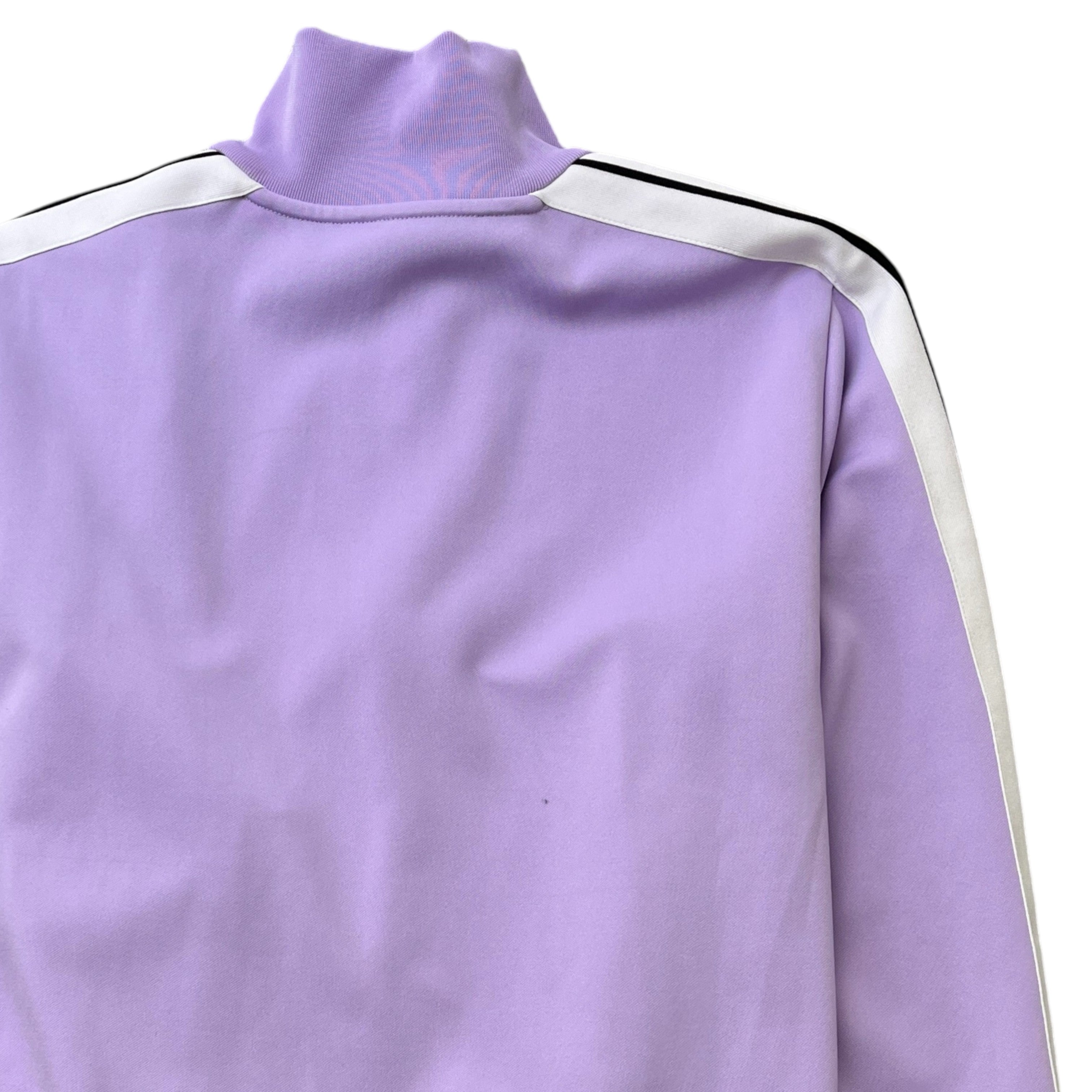 Men's Stripe Logo Track Jacket Purple Size L