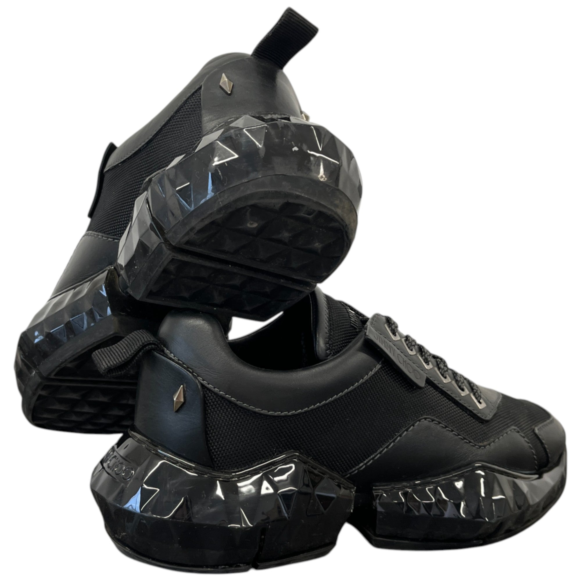 Men's Diamond Low Trainers Black Size EU 40 / UK 6