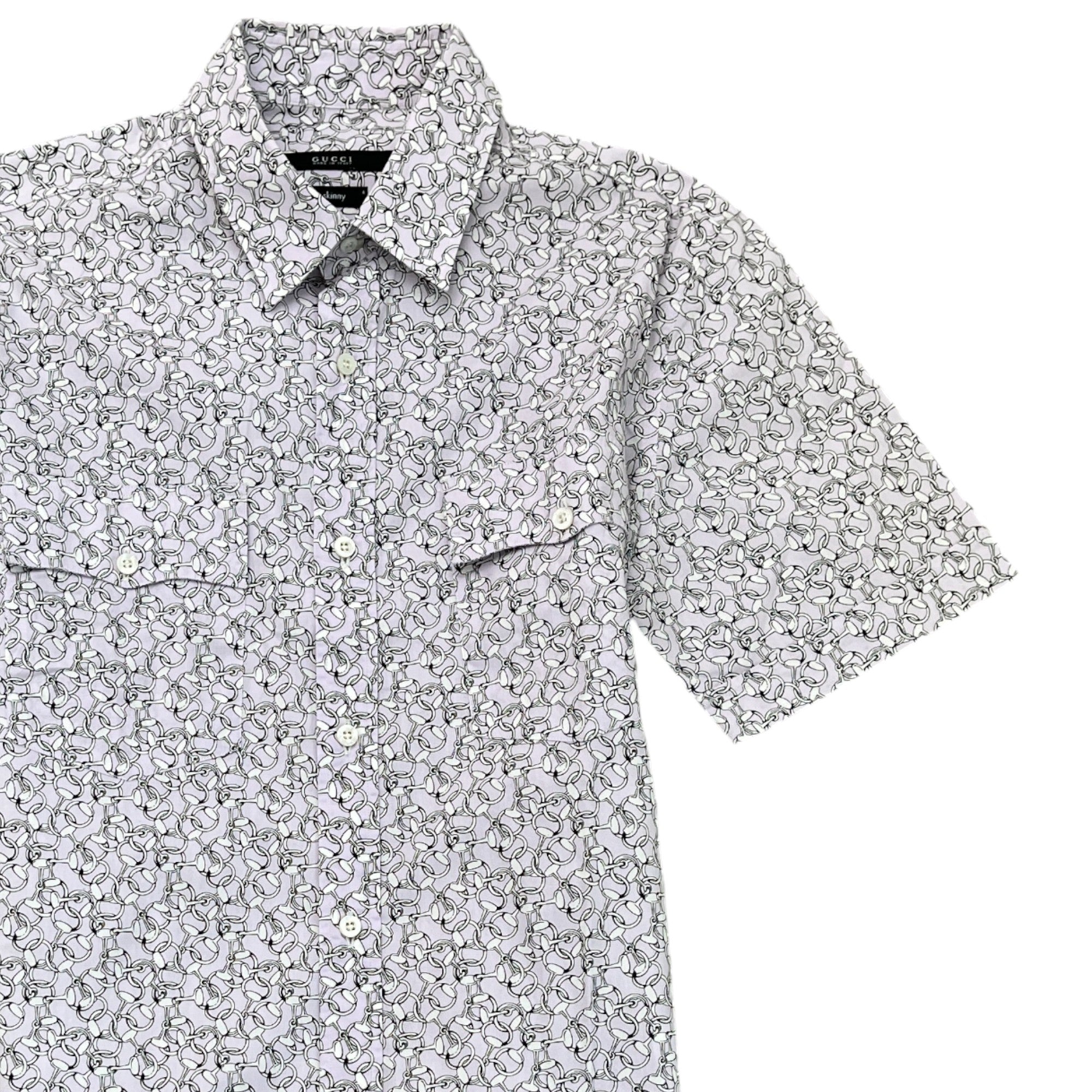 Men's Horsebit Shirt Purple Size S