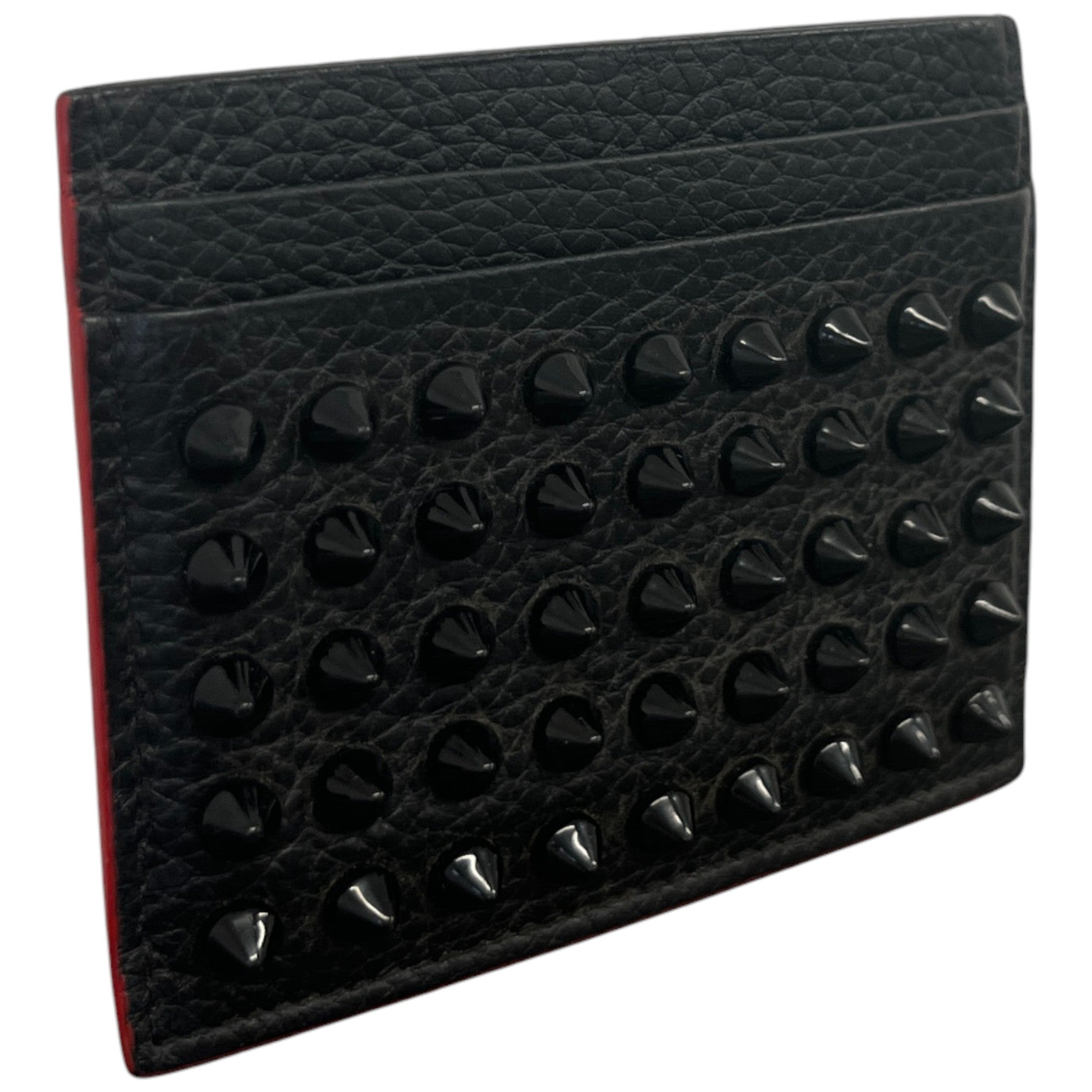 Spike Embellished Card Holder Black