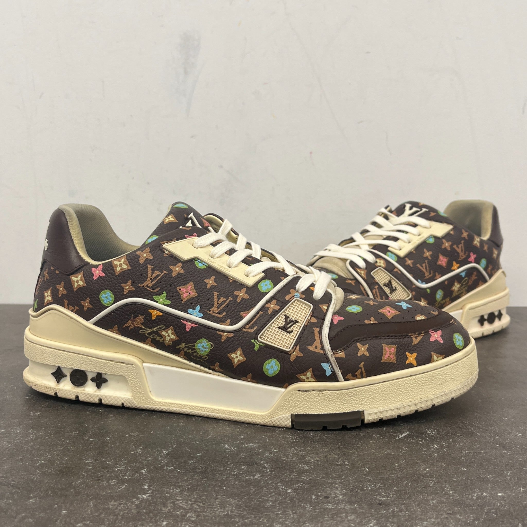 Men's X Tyler The Creator Lv Low Trainers Brown Size EU 42 / UK 8
