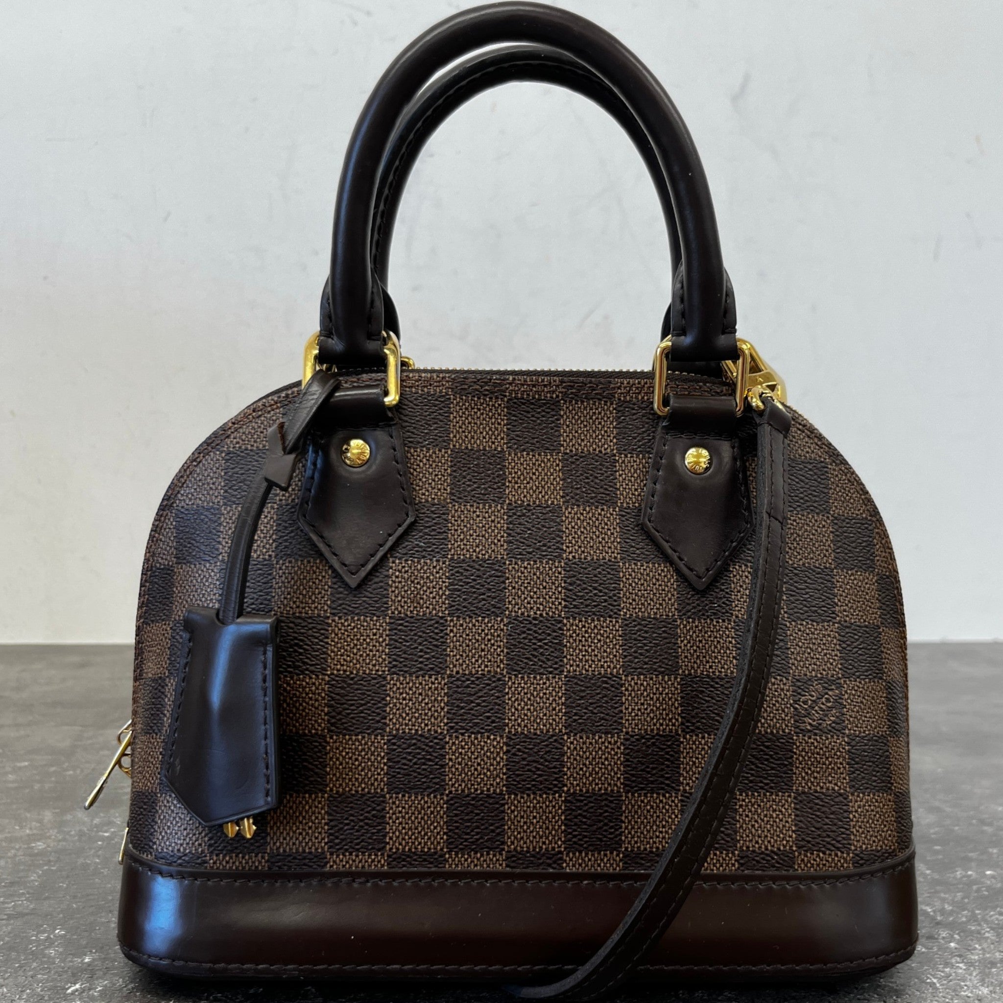 Women's Damier Ebene Alma Bb Bag Brown