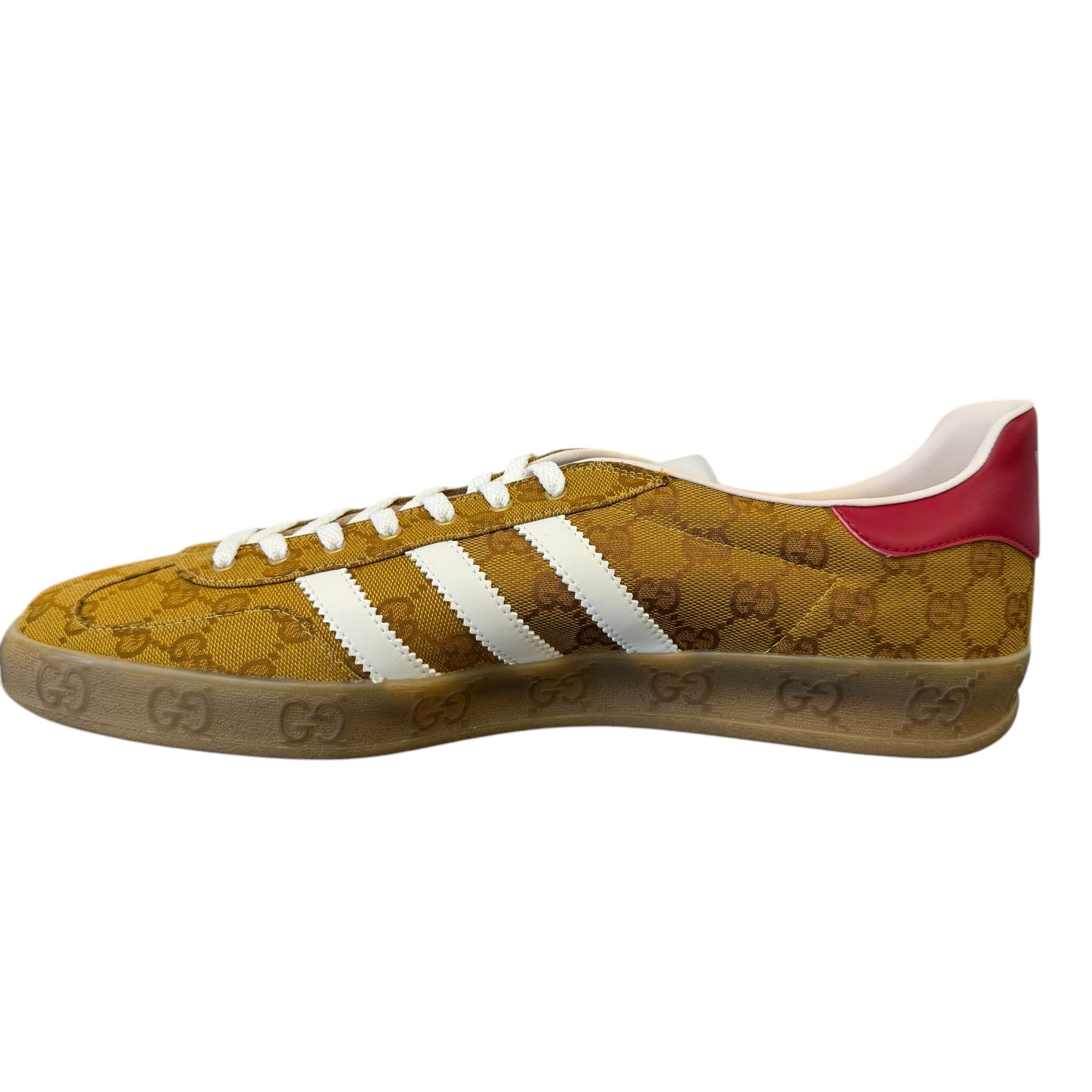 Men's X Adidas Gazelle Gg Monogram Low Trainers Beige Size EU 48 / UK 14