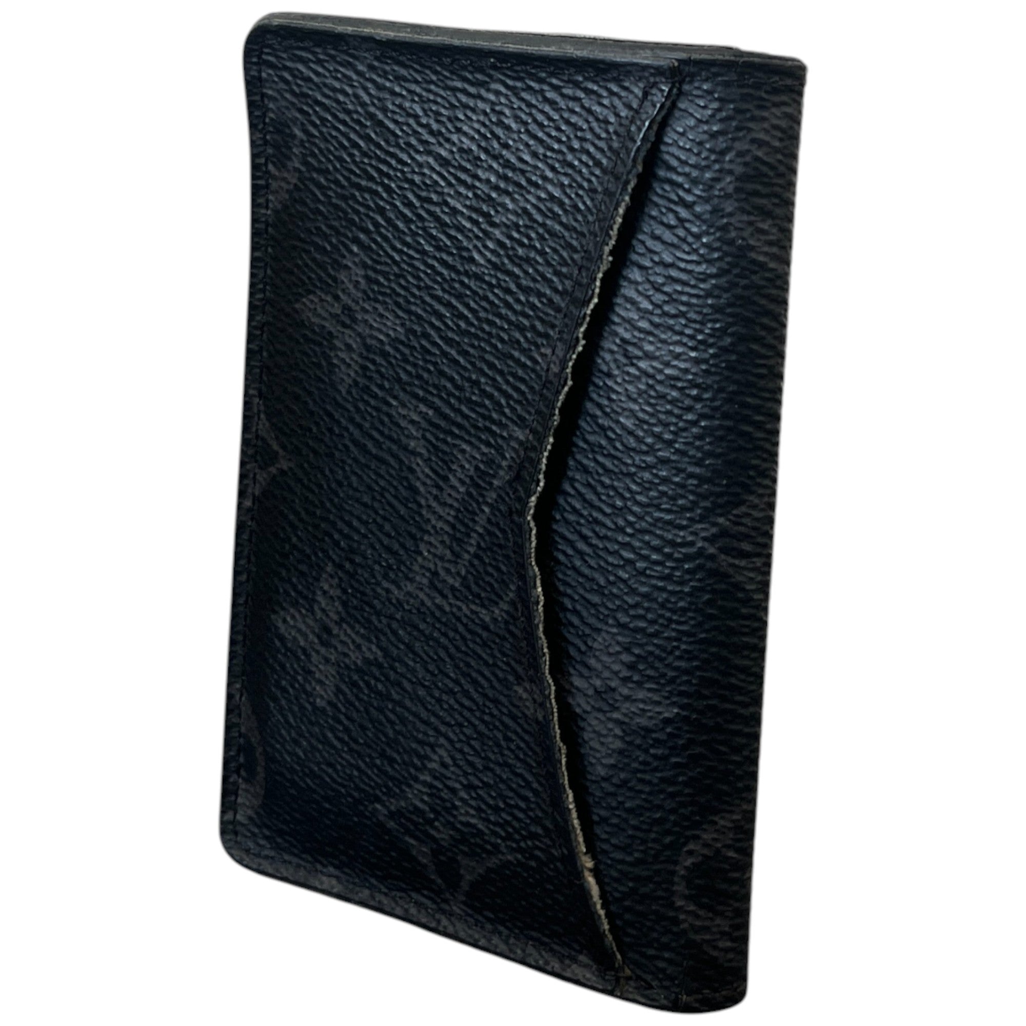 Men's Monogram Pocket Organiser Wallet Black