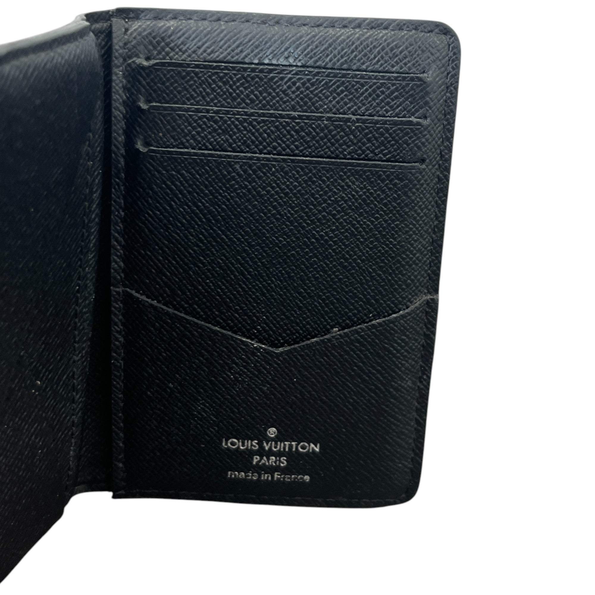 Men's Monogram Pocket Organiser Wallet Black