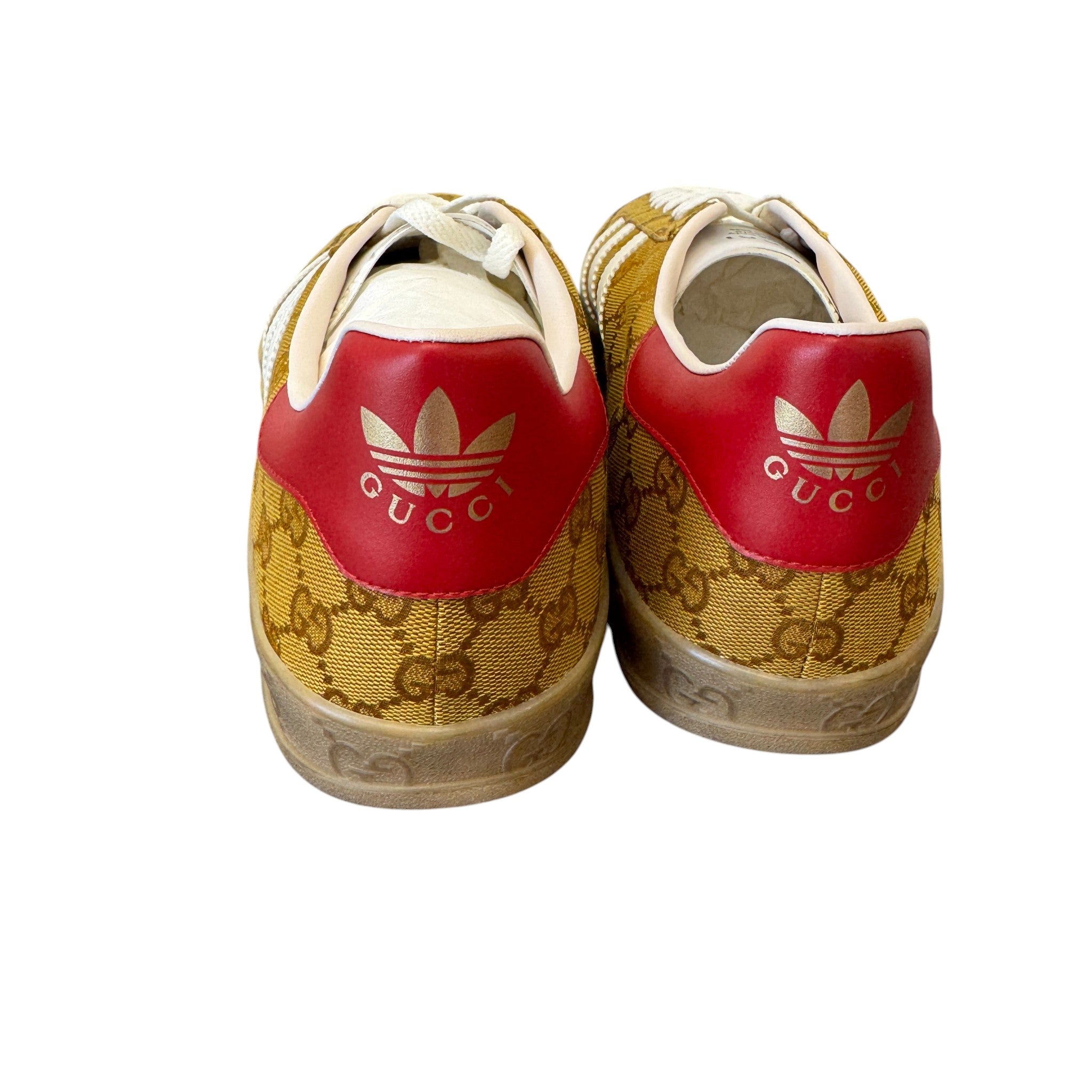 Men's X Adidas Gazelle Gg Monogram Low Trainers Beige Size EU 48 / UK 14