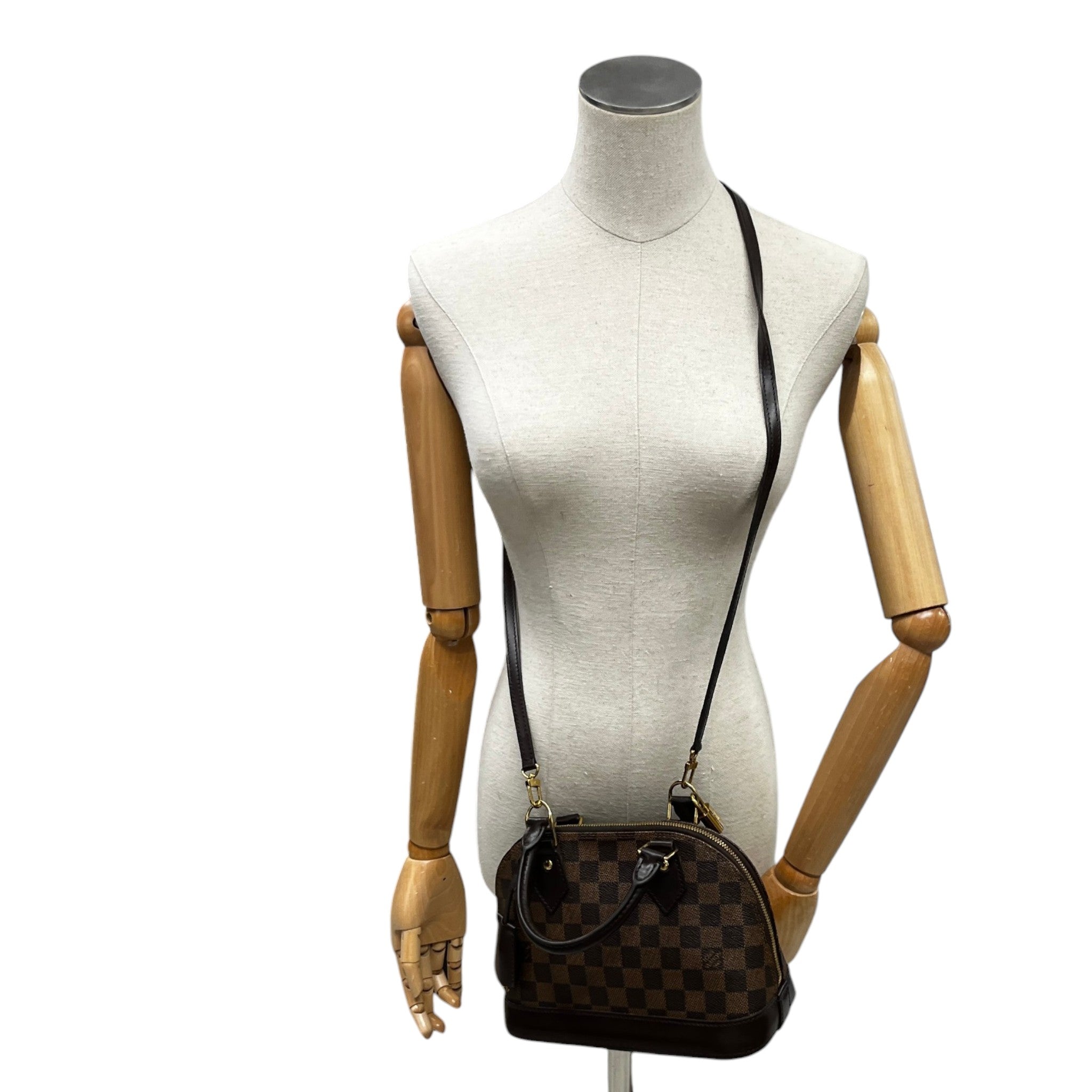 Women's Damier Ebene Alma Bb Bag Brown