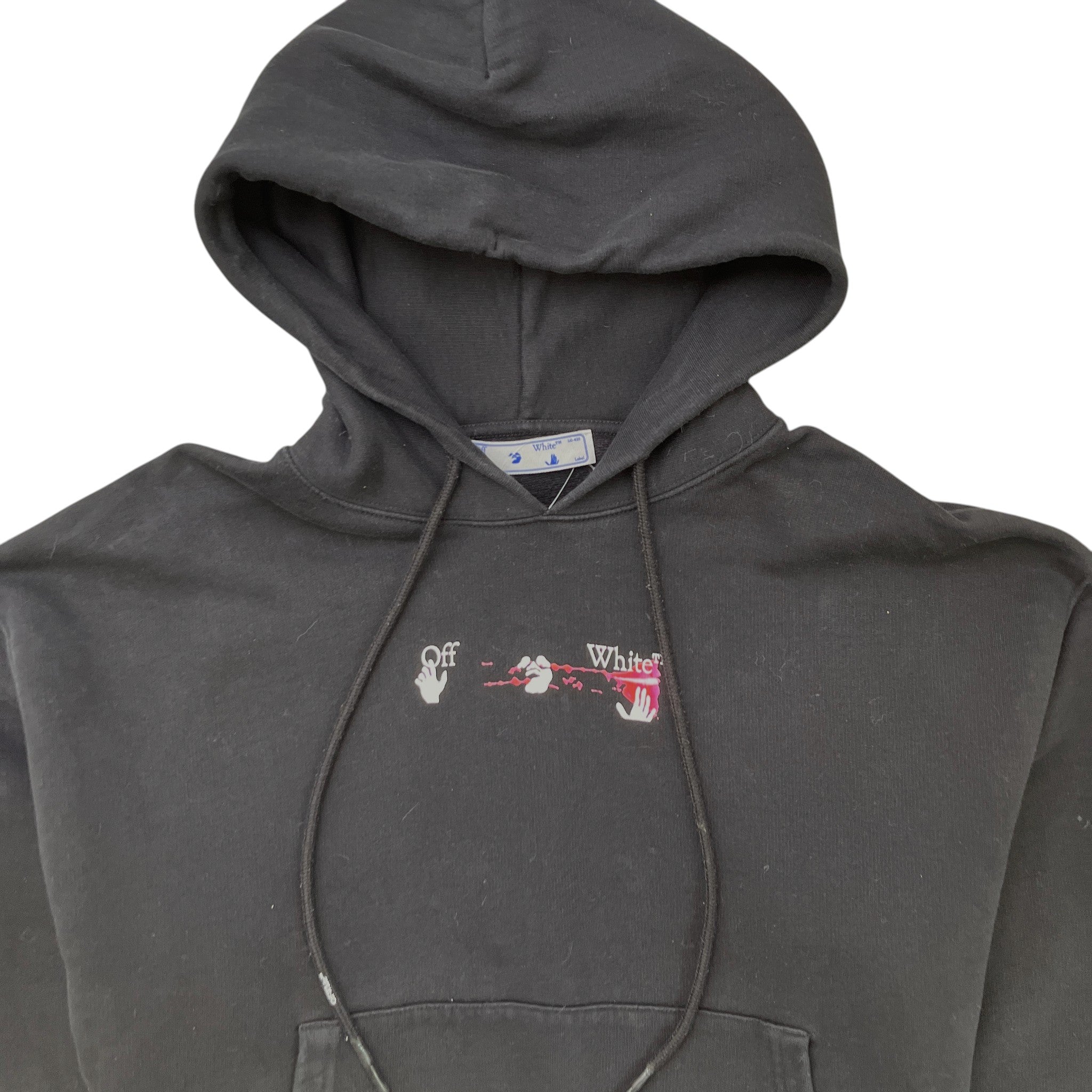 Men's Arrow Logo Hoodie Black Size L