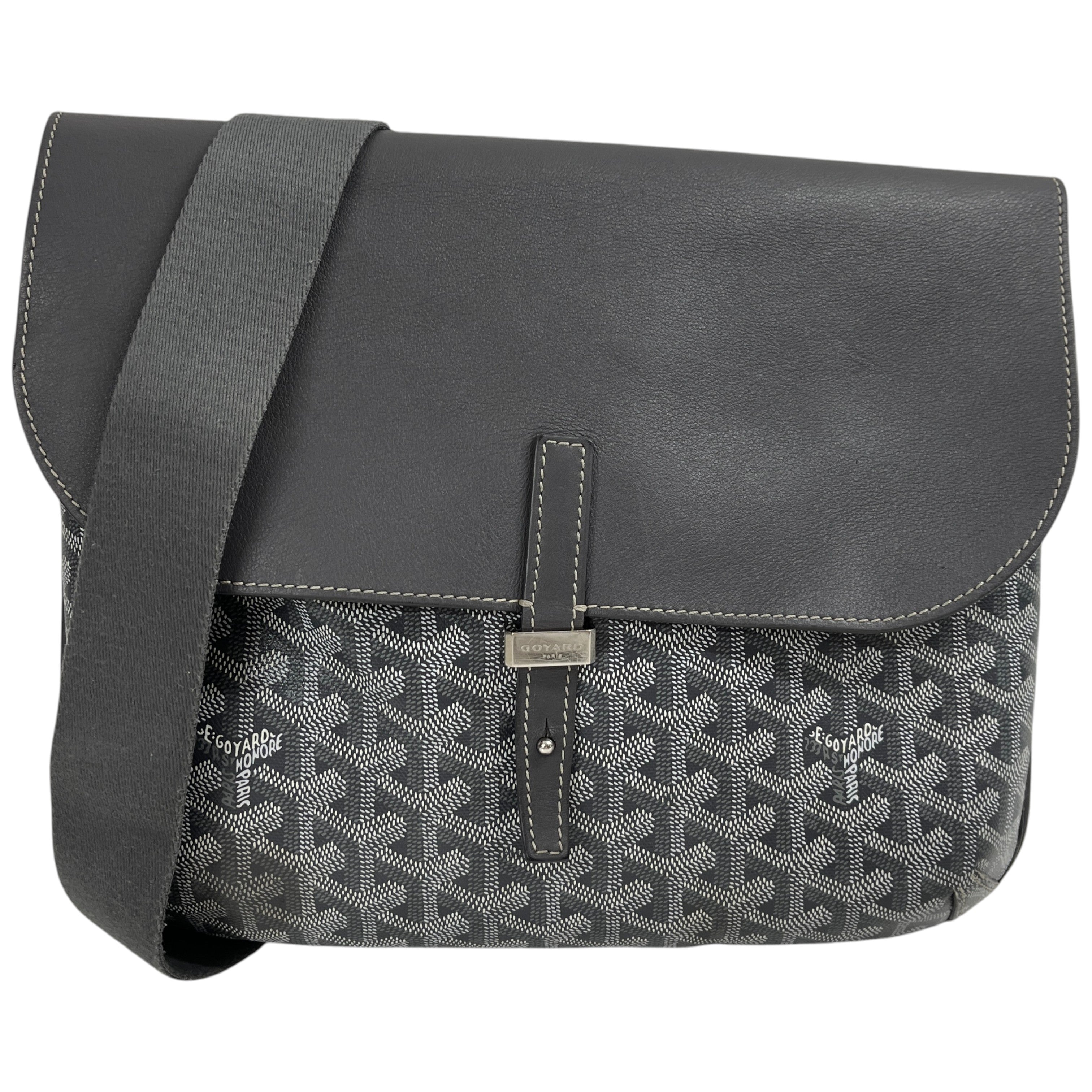 Men's Coursier Messenger Bag Grey