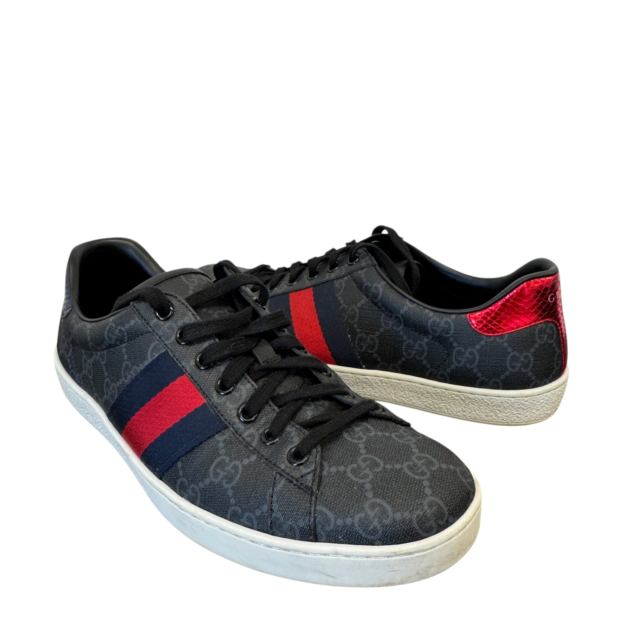 Men's Gg Supreme Ace Low Trainers Black Size EU 42 / UK 8