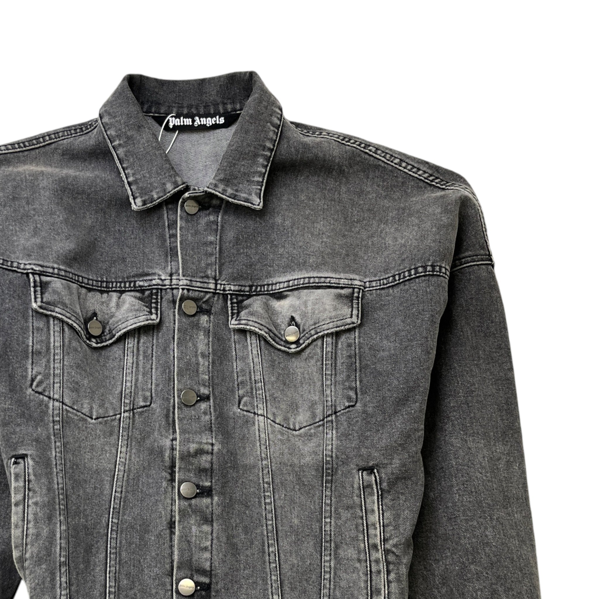 Men's Logo Print Jacket Grey Size S