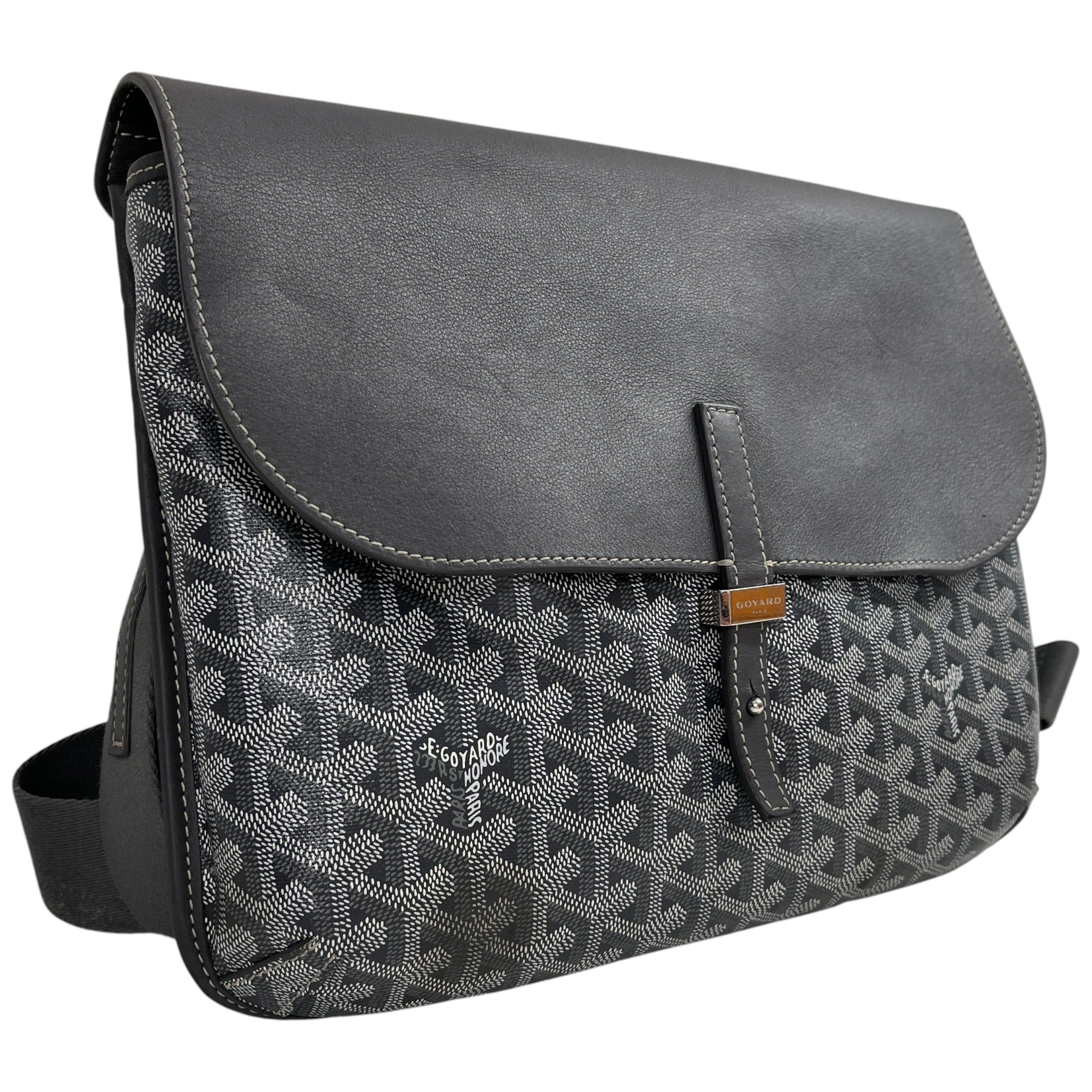 Men's Coursier Messenger Bag Grey