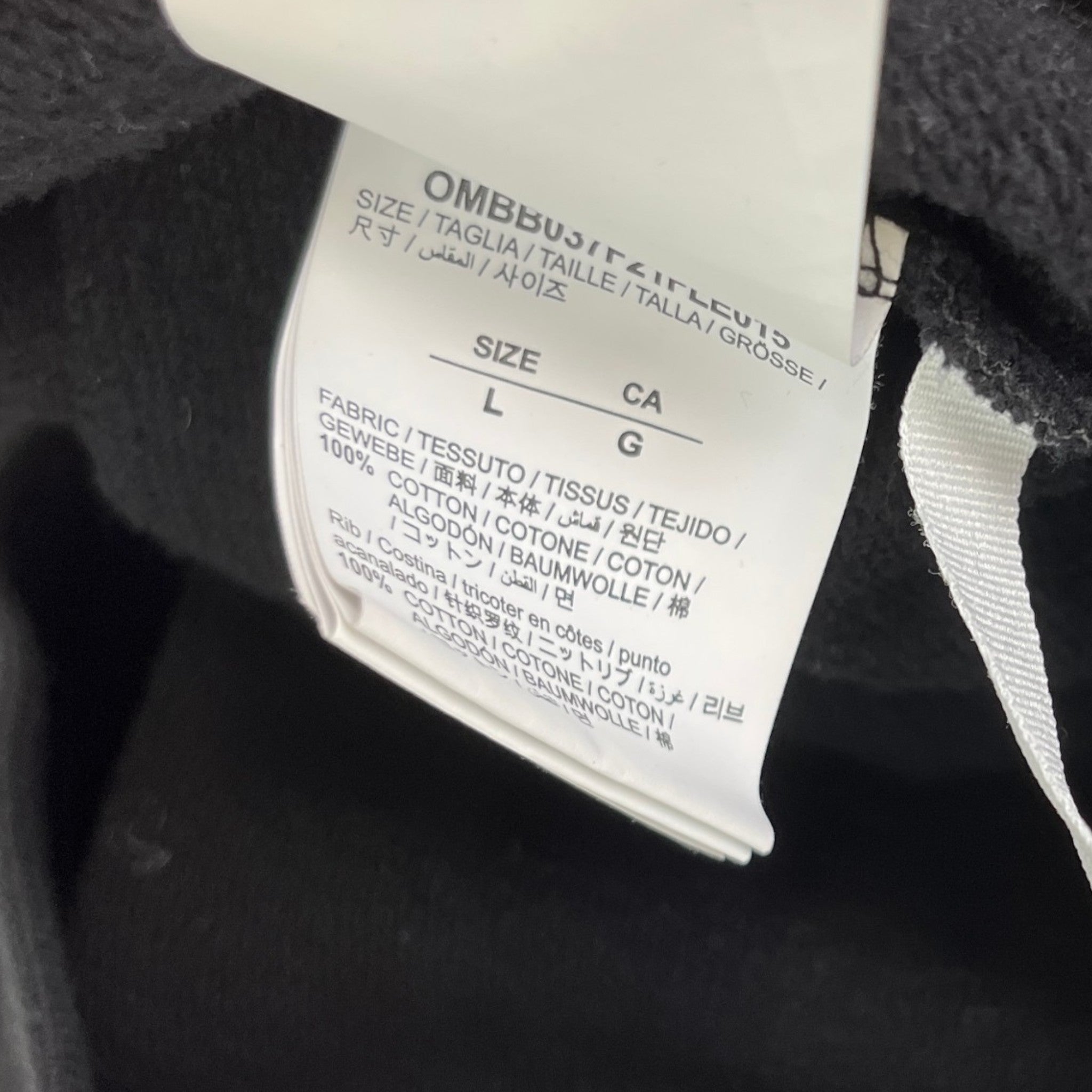 Men's Arrow Logo Hoodie Black Size L