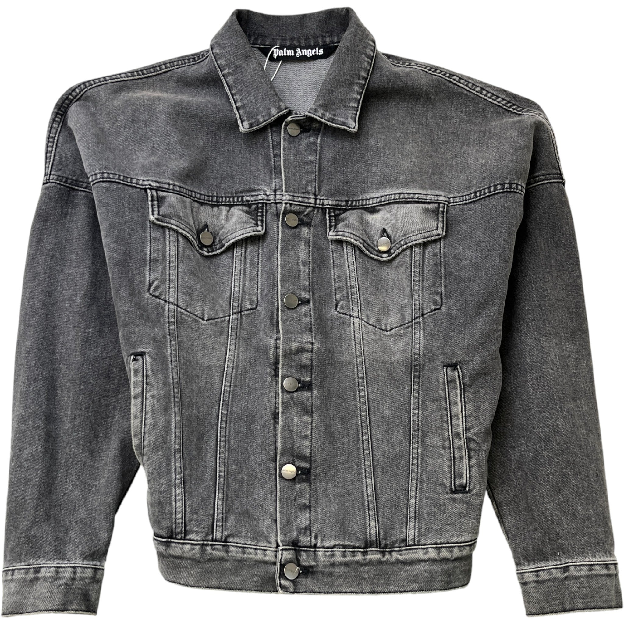 Men's Logo Print Jacket Grey Size S