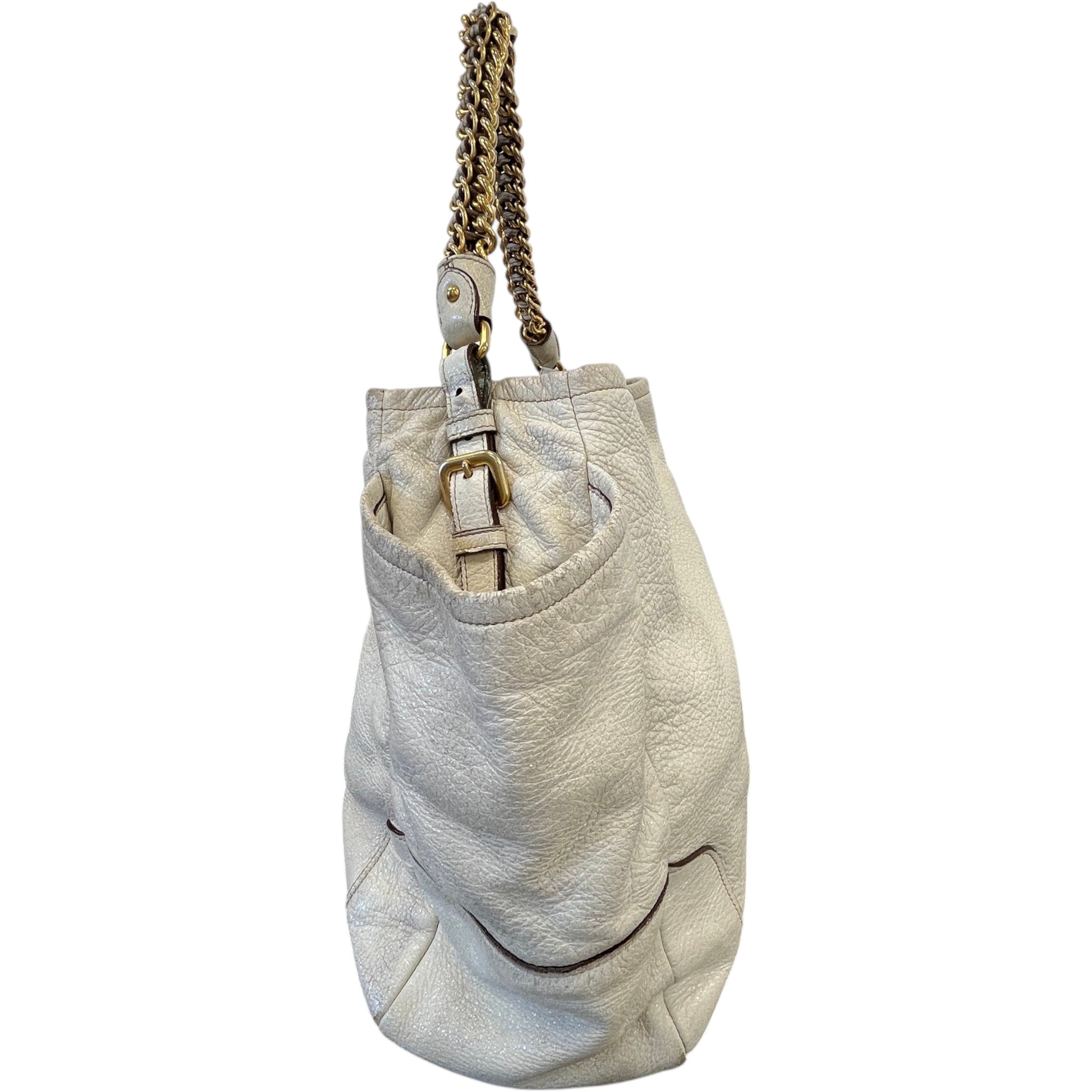 Women's Cervo Lux Chain B Bag Beige
