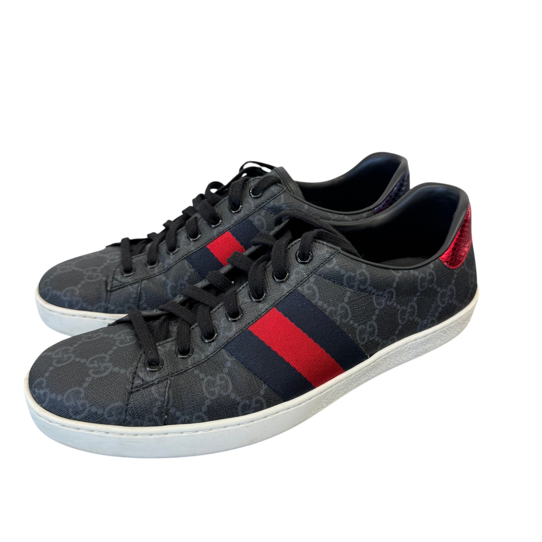 Men's Gg Supreme Ace Low Trainers Black Size EU 42 / UK 8