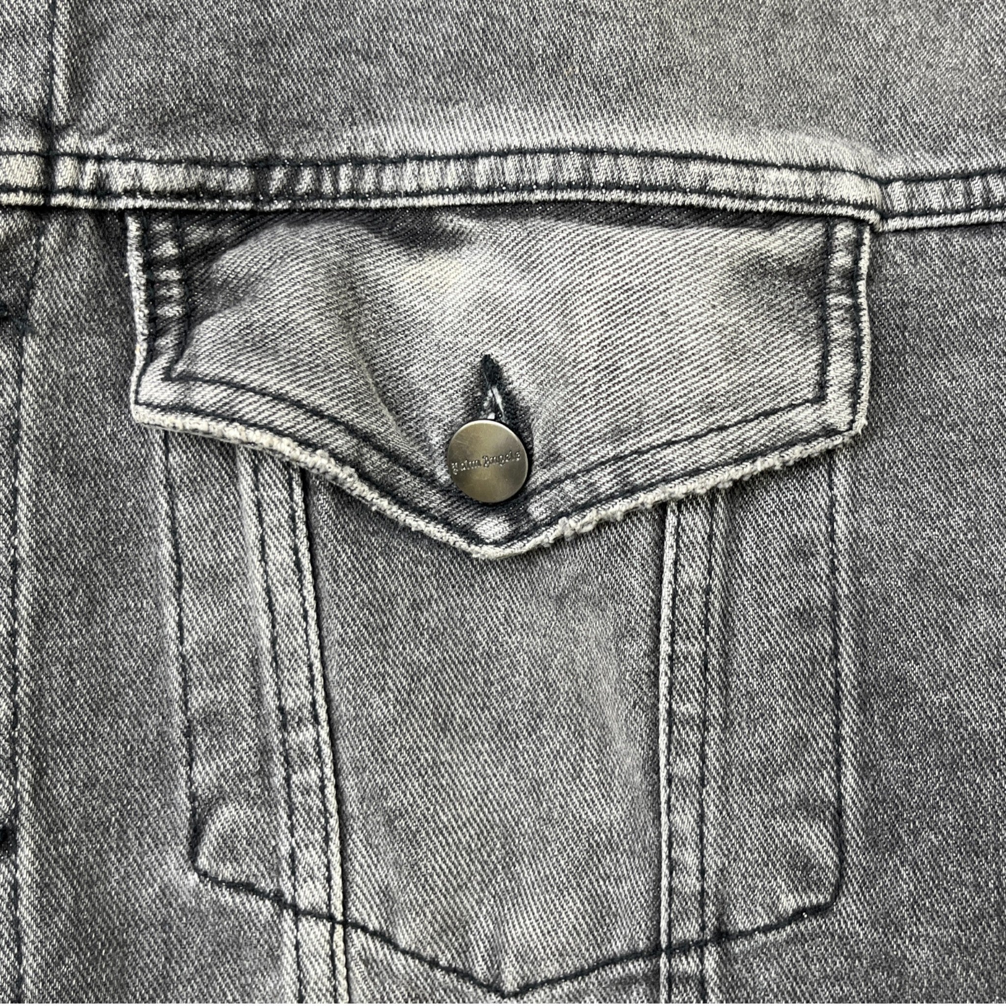 Men's Logo Print Jacket Grey Size S