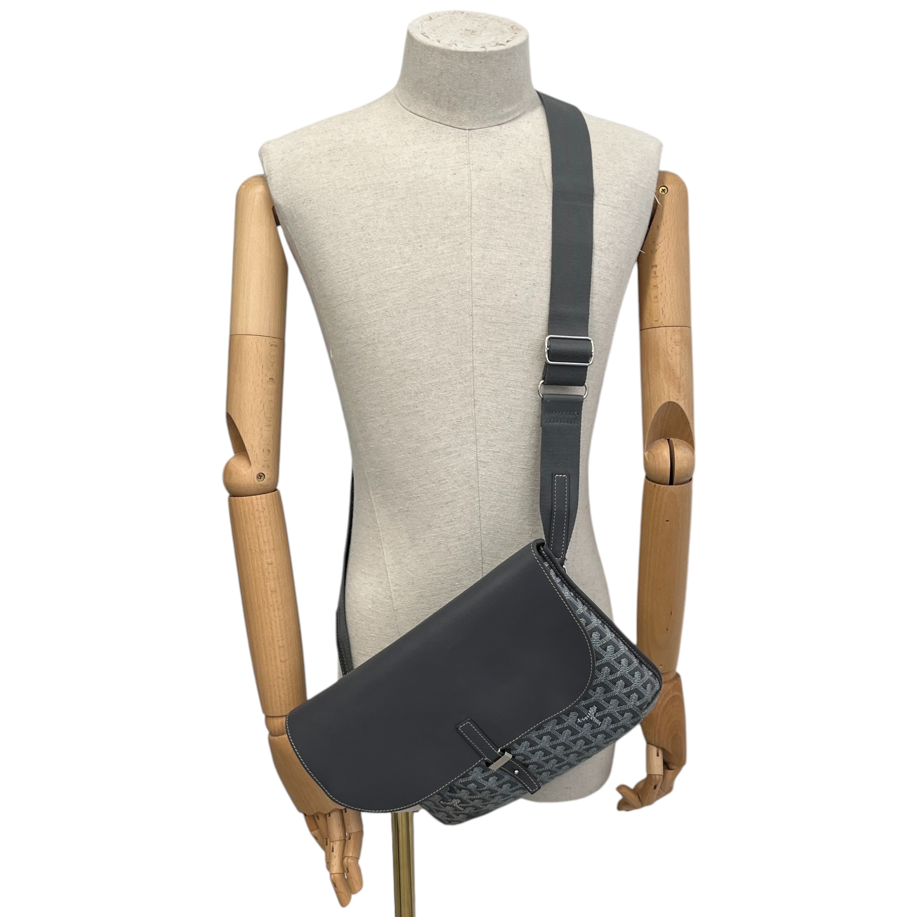 Men's Coursier Messenger Bag Grey