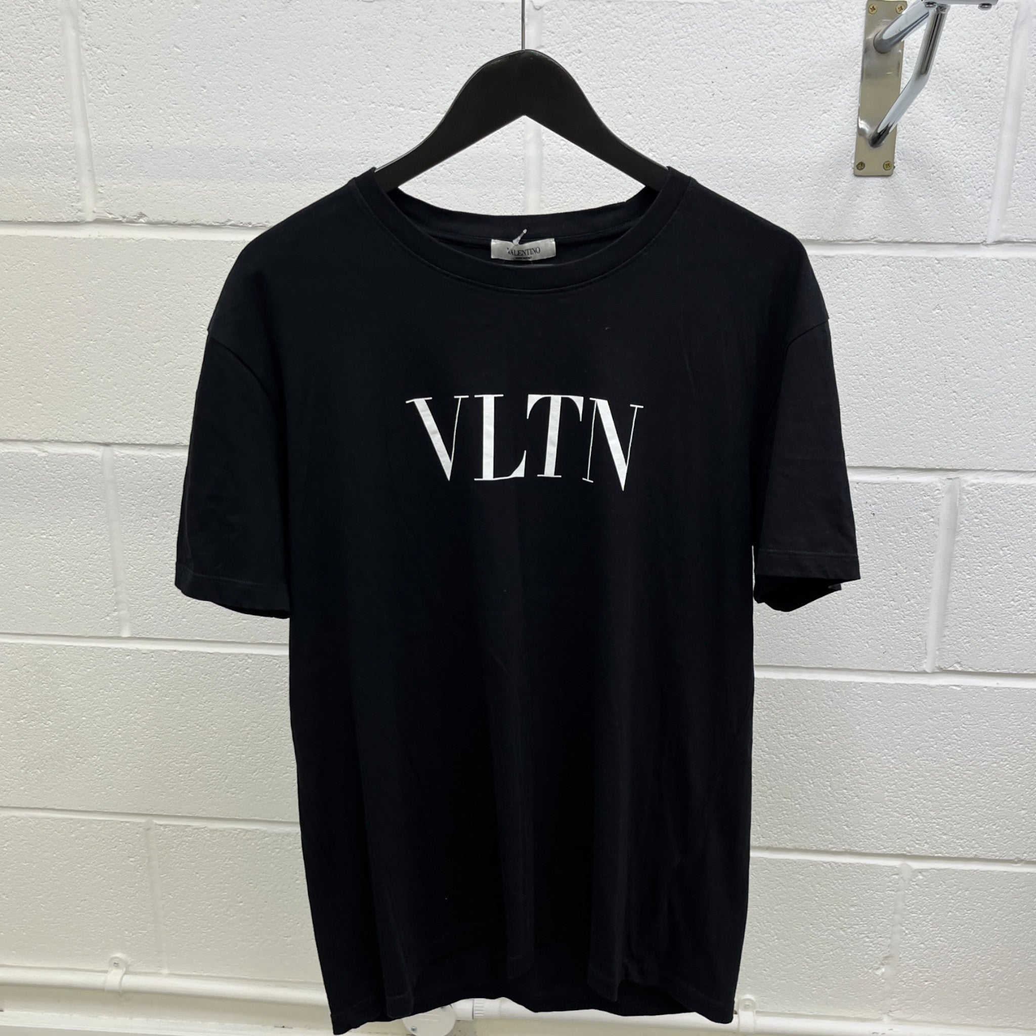 Men's Logo Print T-Shirt Black Size XL