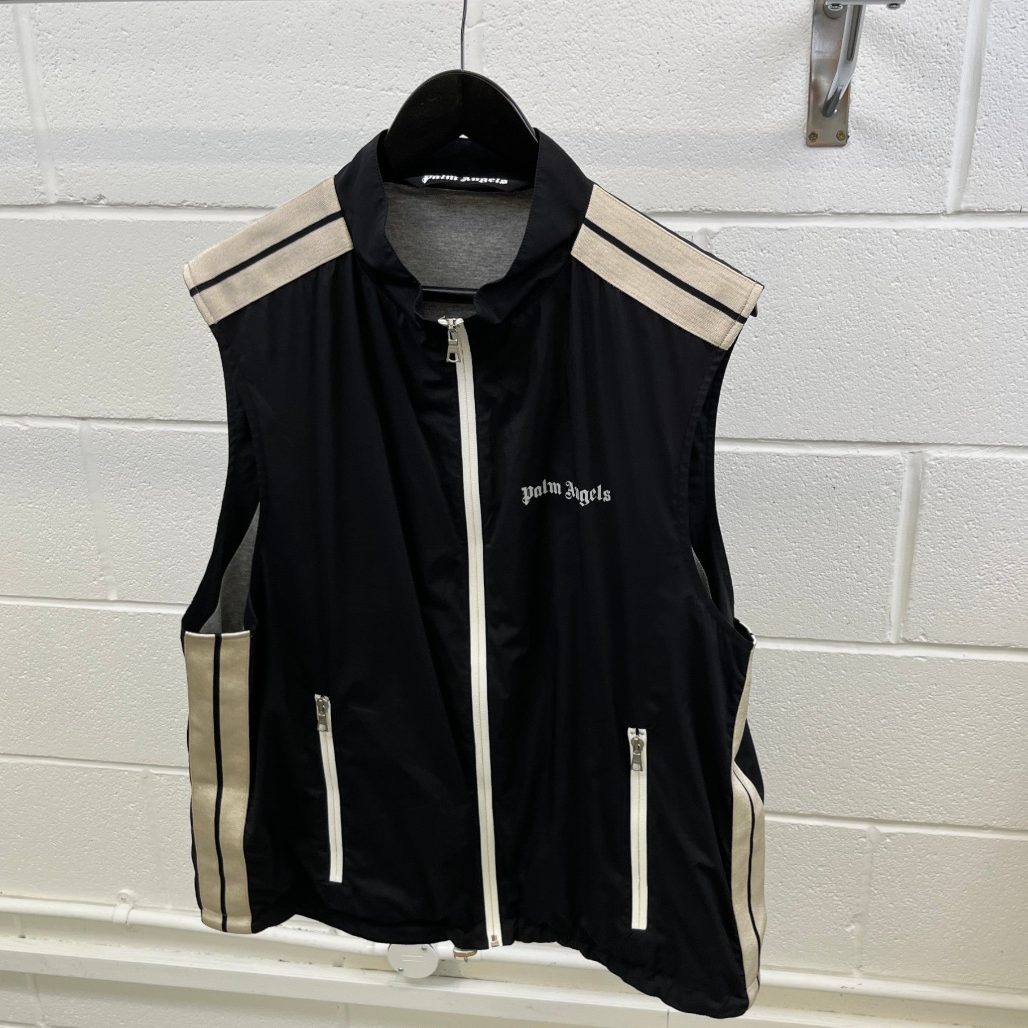 Men's Classic Logo Gilet Black Size IT 52 / XL