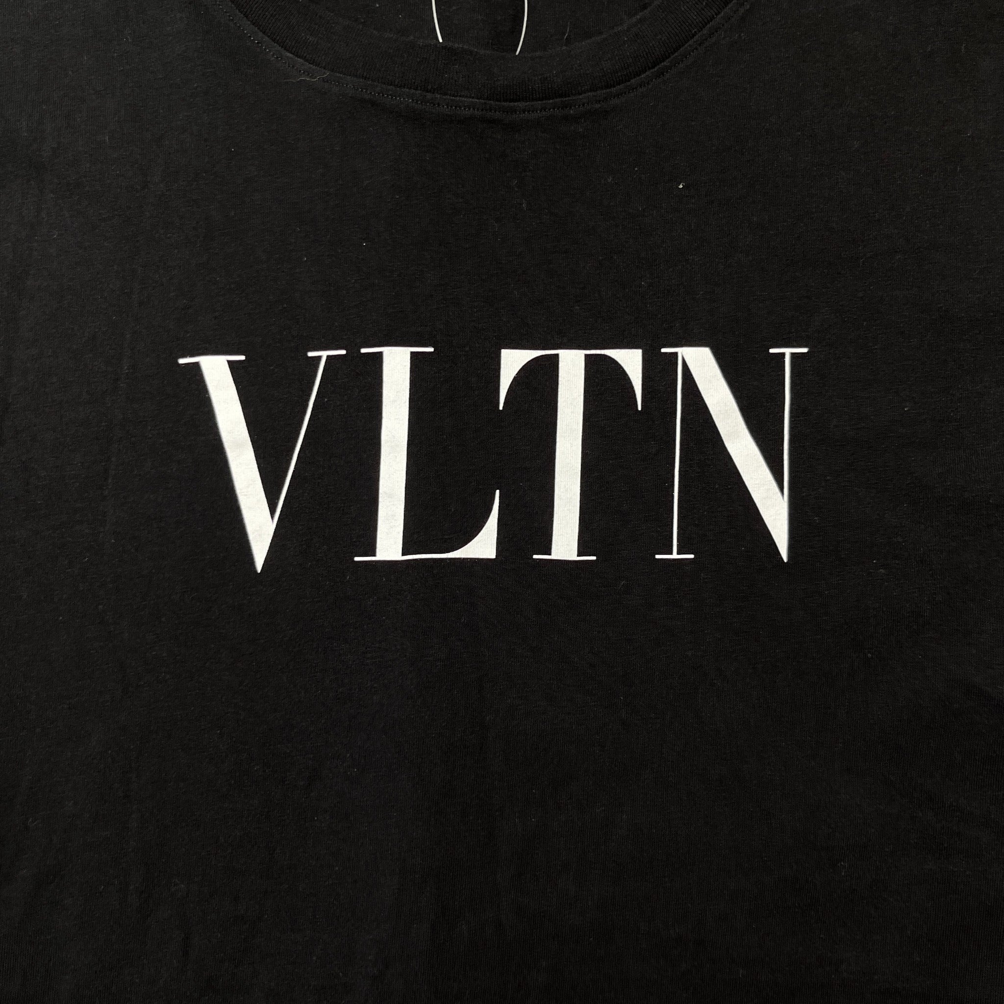 Men's Logo Print T-Shirt Black Size XL