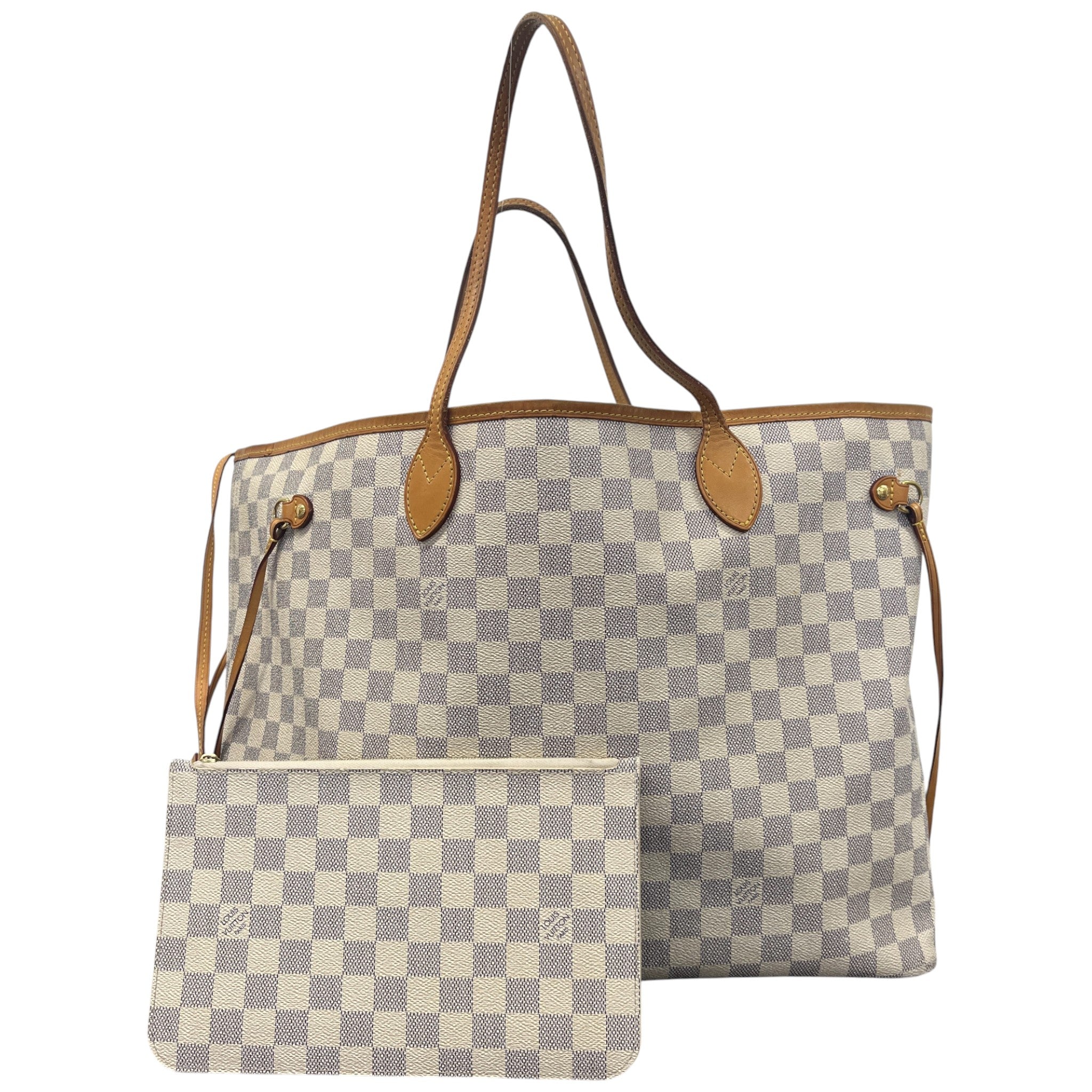 Women's Damier Azur Neverfull Gm Handbag White