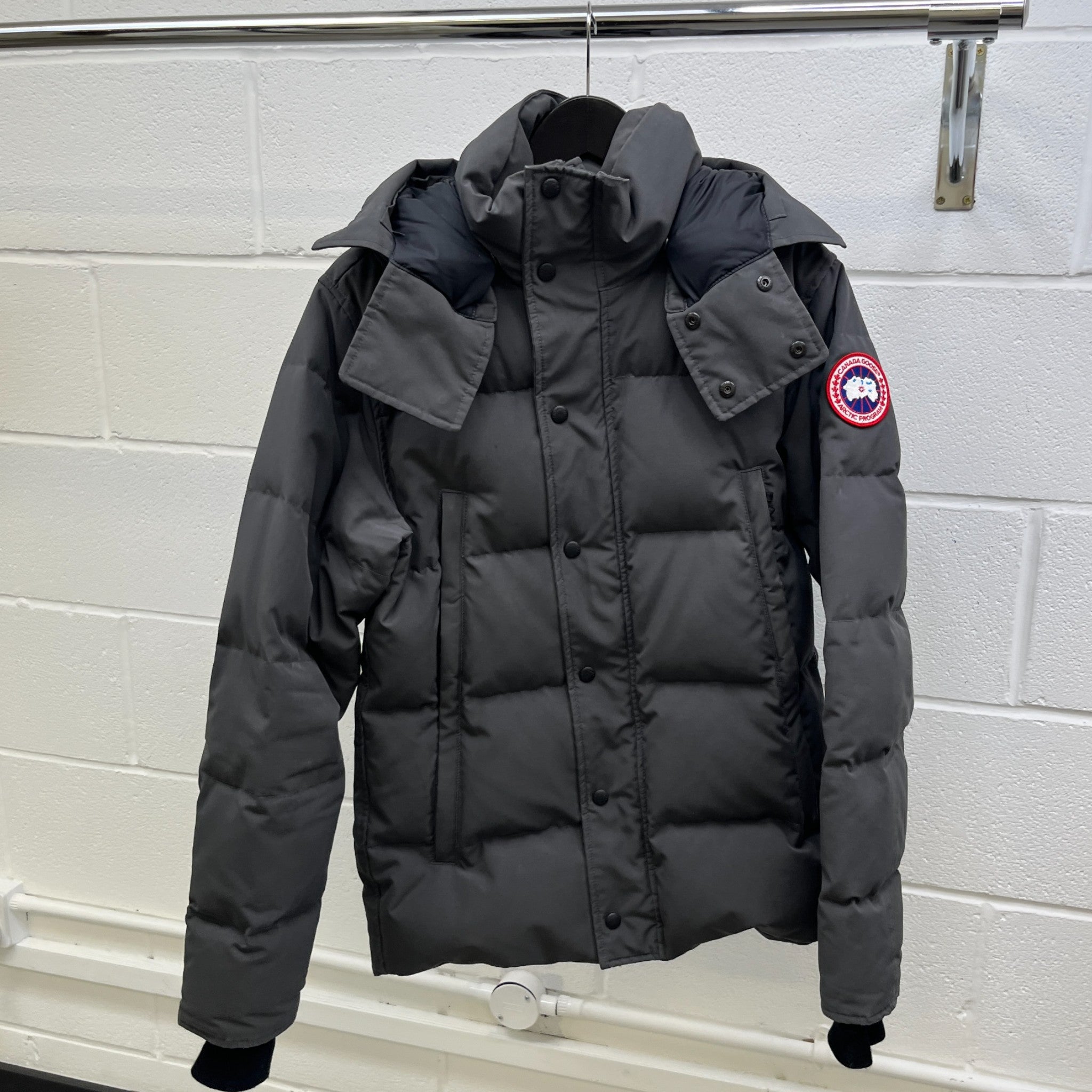 Men's Wyndham Down Jacket Grey Size S