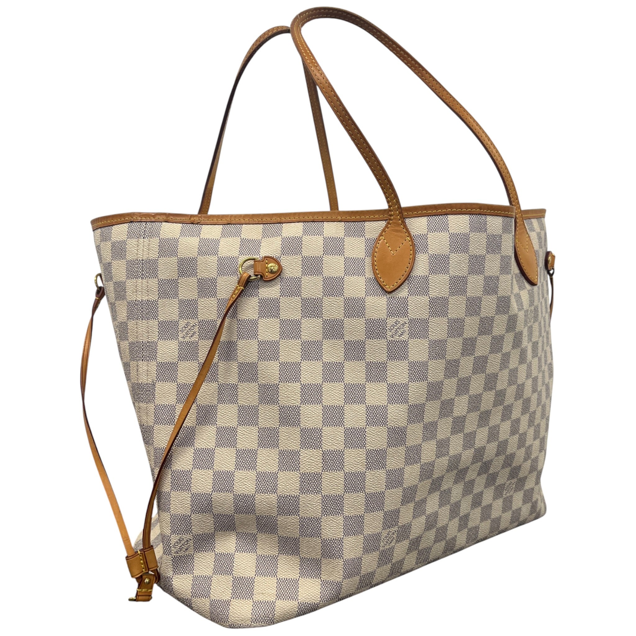 Women's Damier Azur Neverfull Gm Handbag White