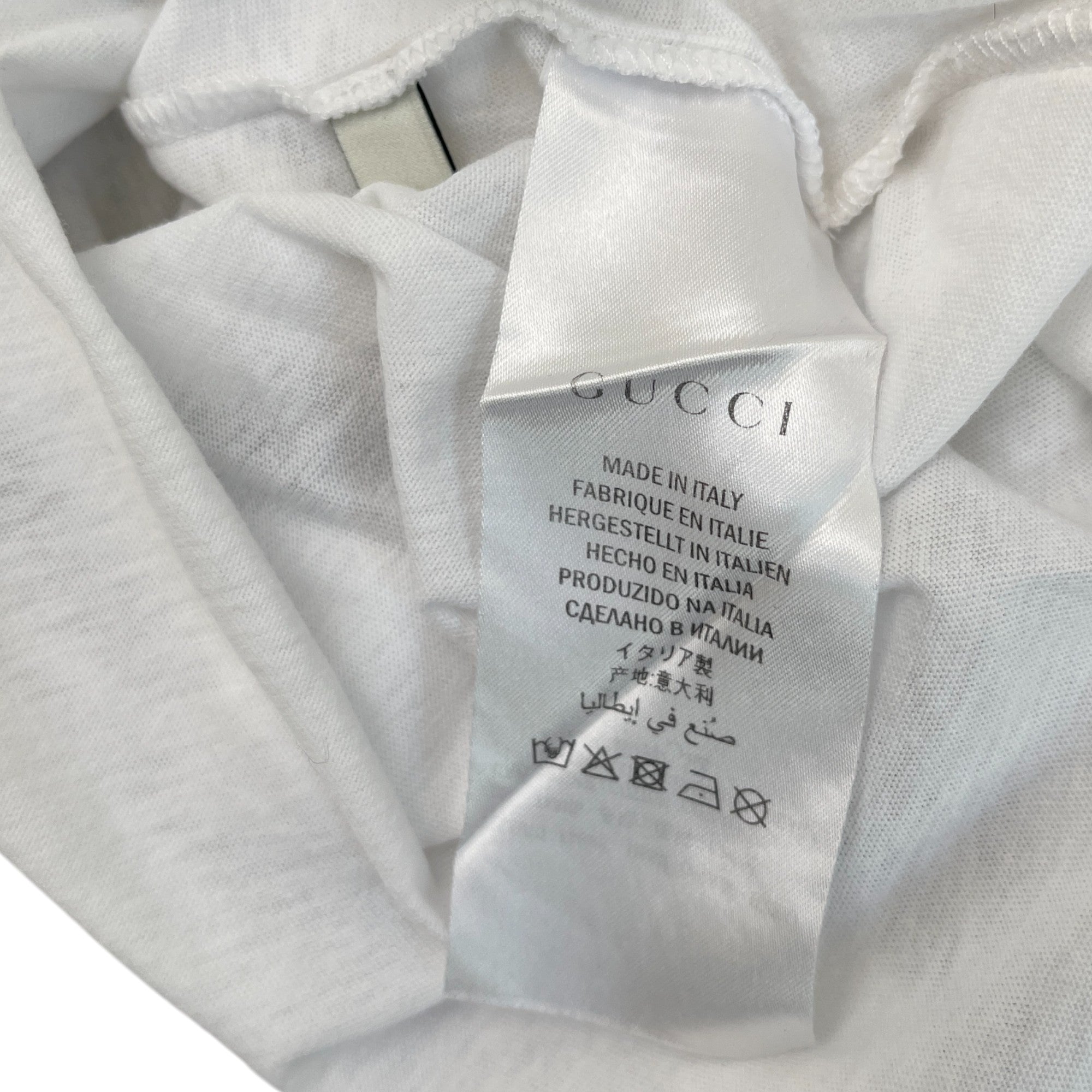 Men's Logo Print T-Shirt White Size S