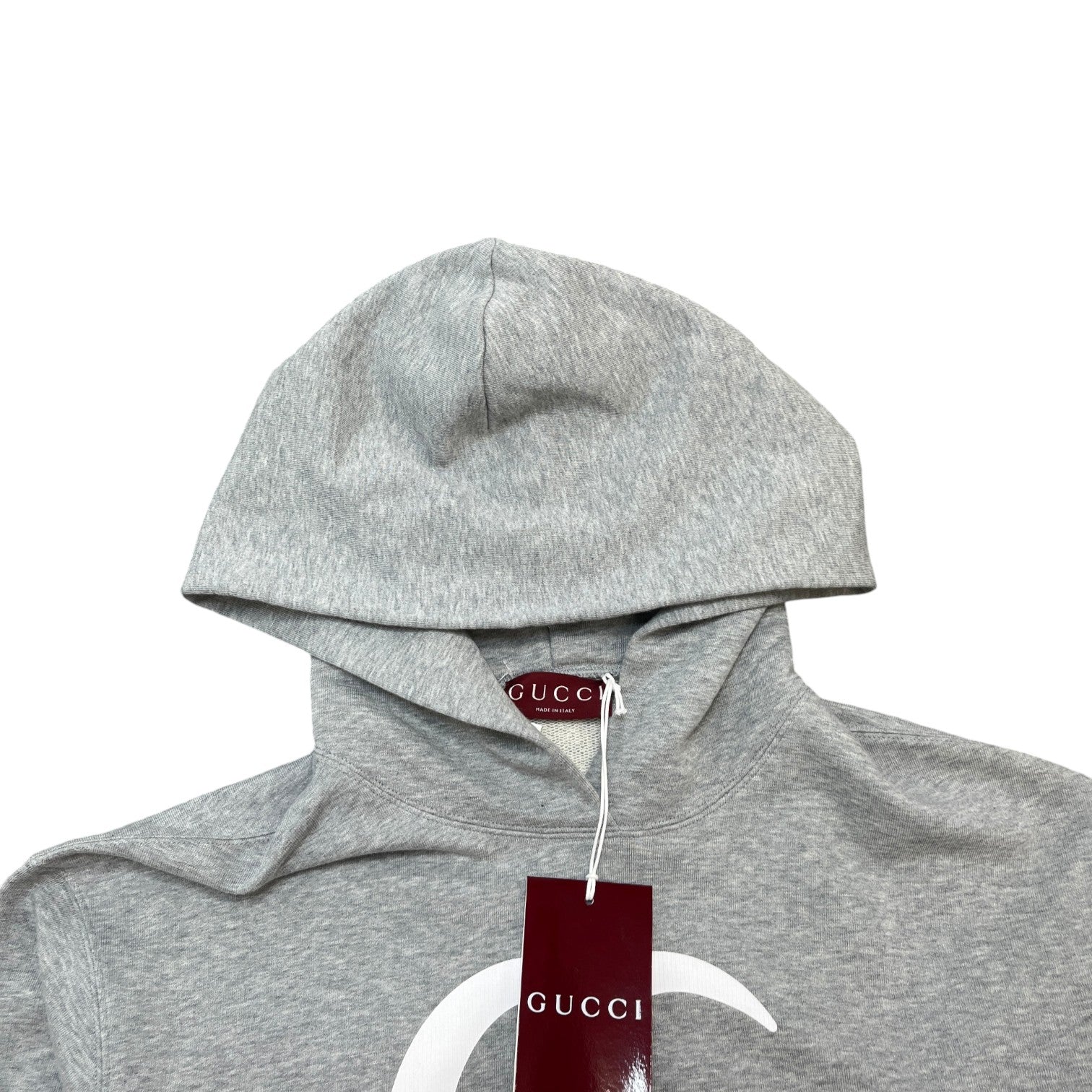 Women's Logo Print Hoodie Grey Size M