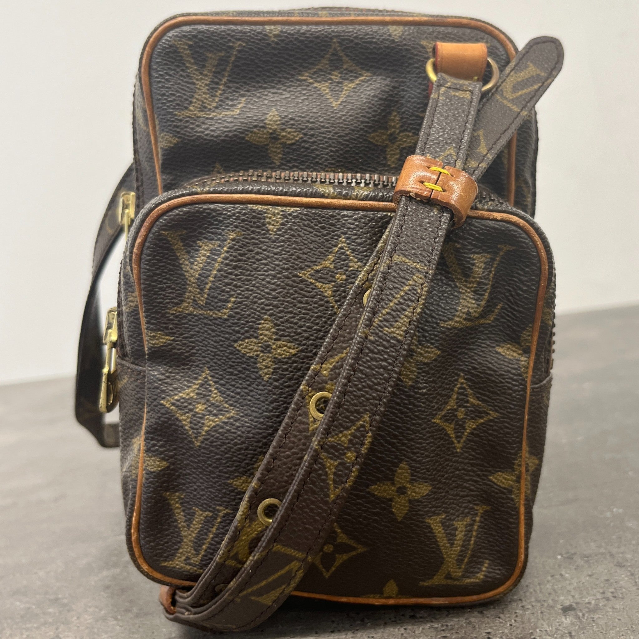 Monogram Pochette Bag Brown