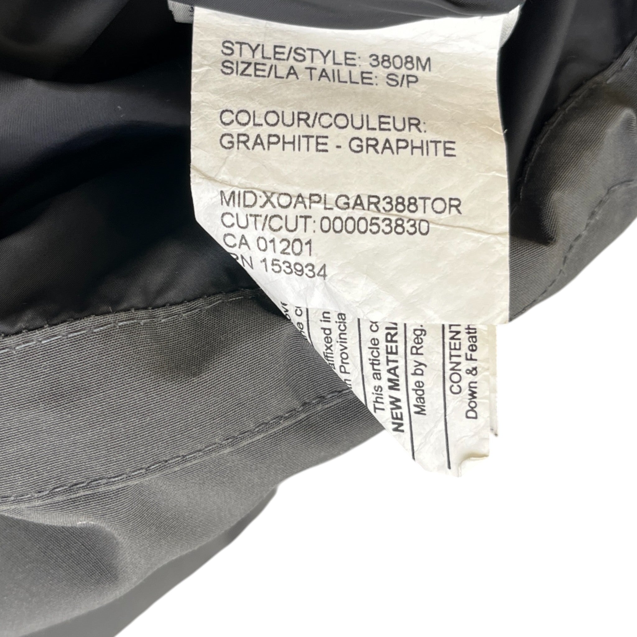 Men's Wyndham Down Jacket Grey Size S