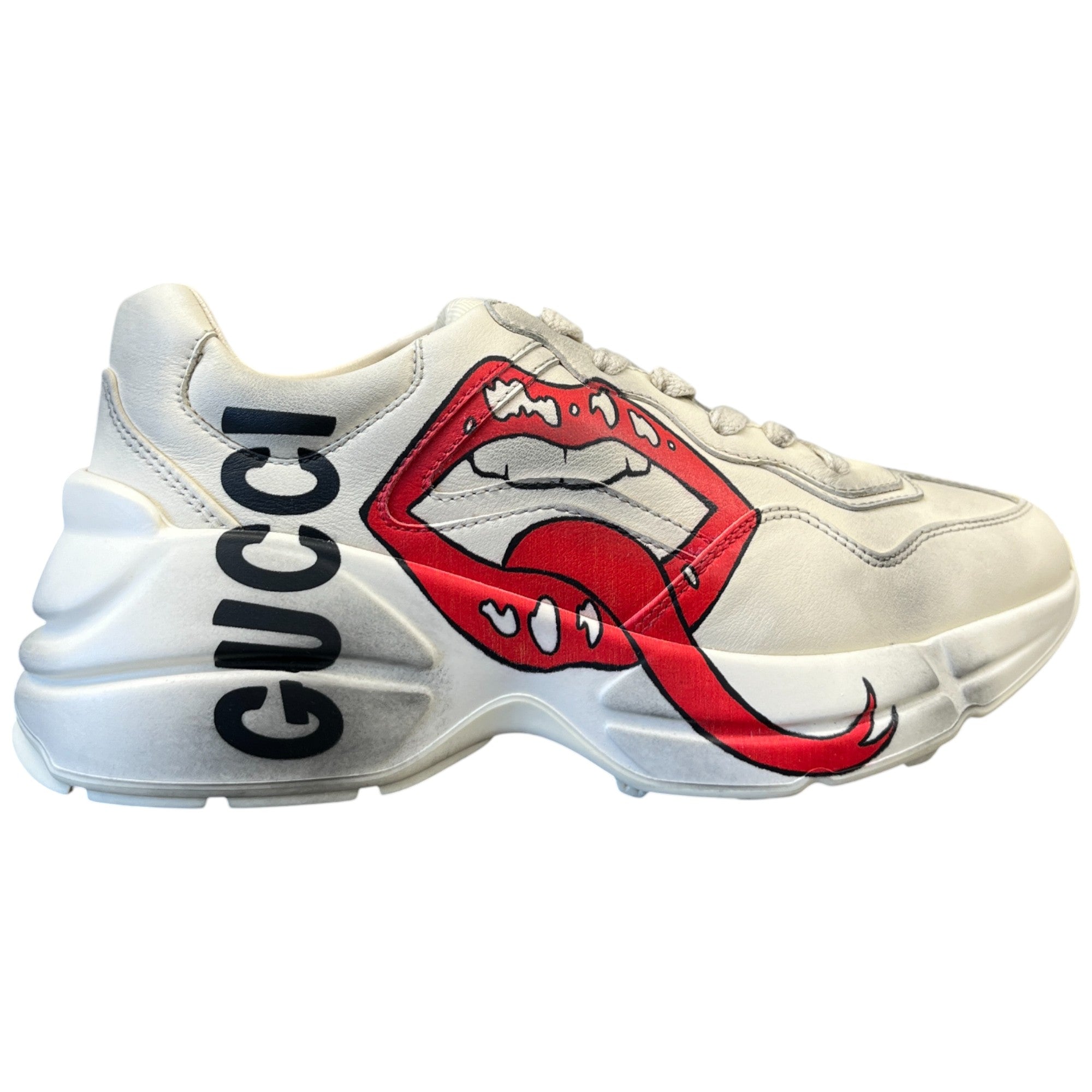 Women's Rhyton Mouth Low Trainers Cream Size EU 34.5 / UK 1.5