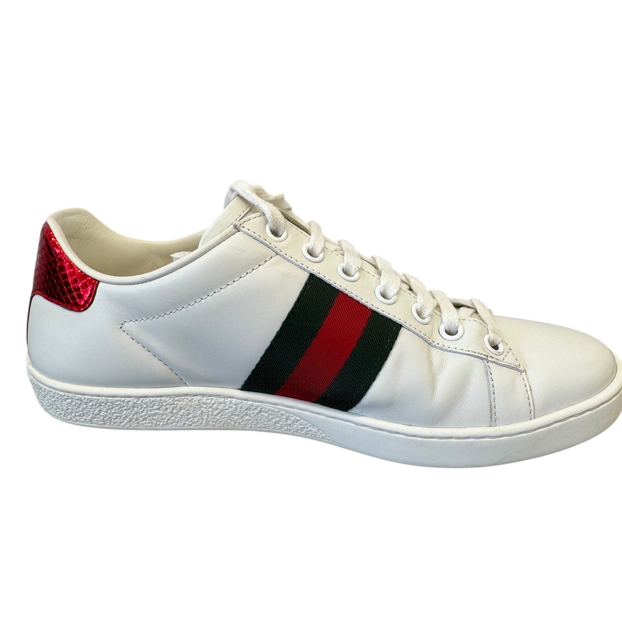 Women's Ace Embroidered Bee Low Trainers White Size EU 37 / UK 4