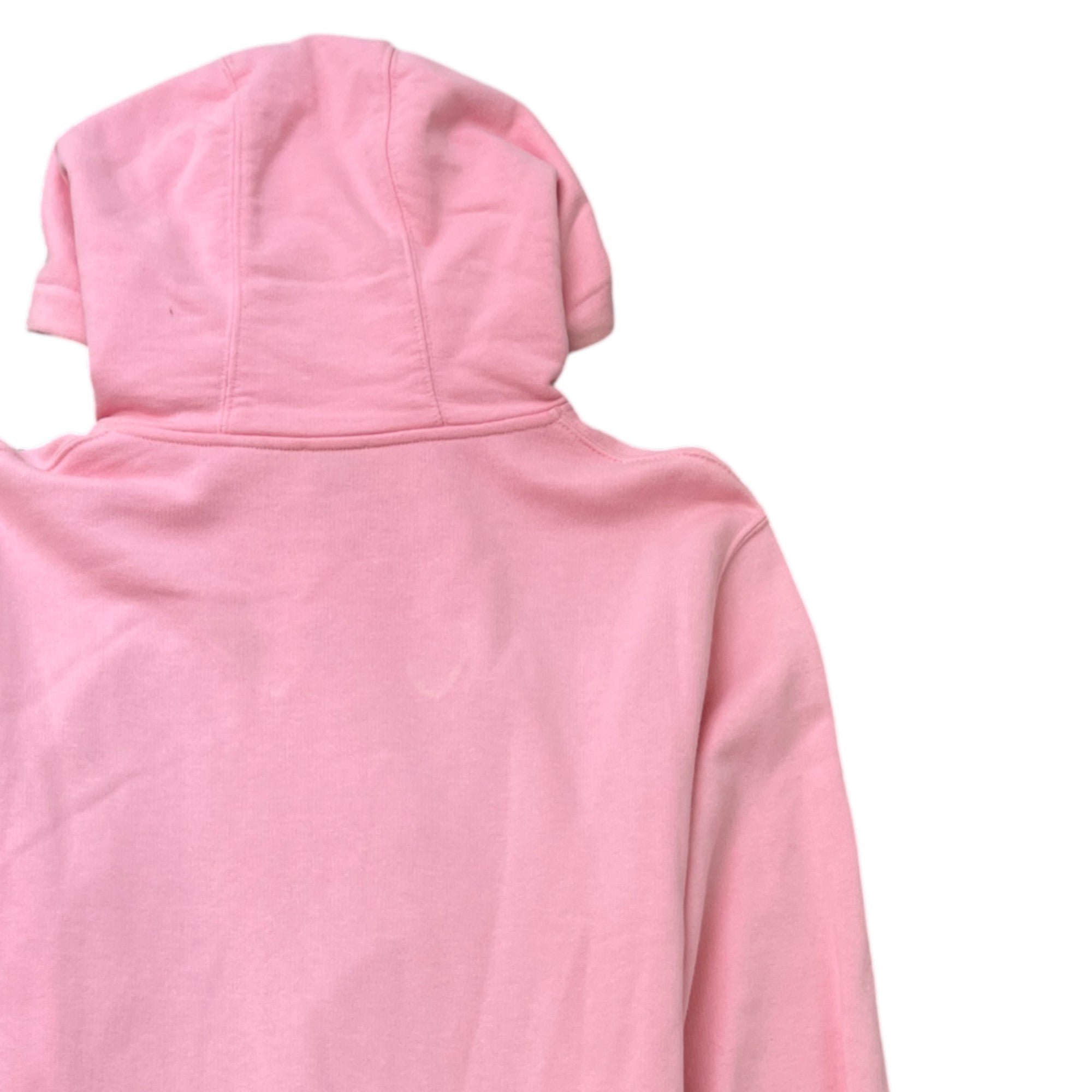 Men's Embroidered Logo Hoodie Pink Size M
