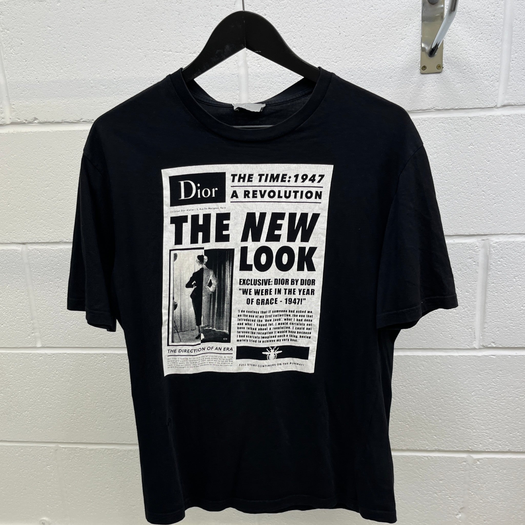 Men's "The New Look" T-Shirt Black Size S