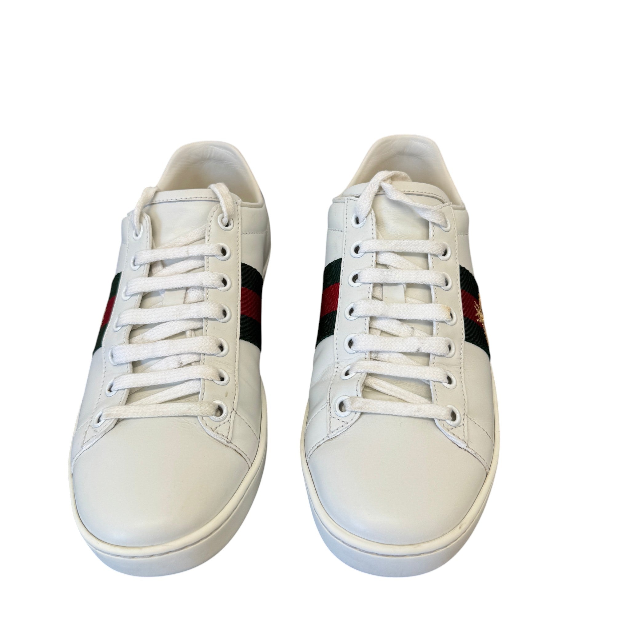 Women's Ace Embroidered Bee Low Trainers White Size EU 37 / UK 4