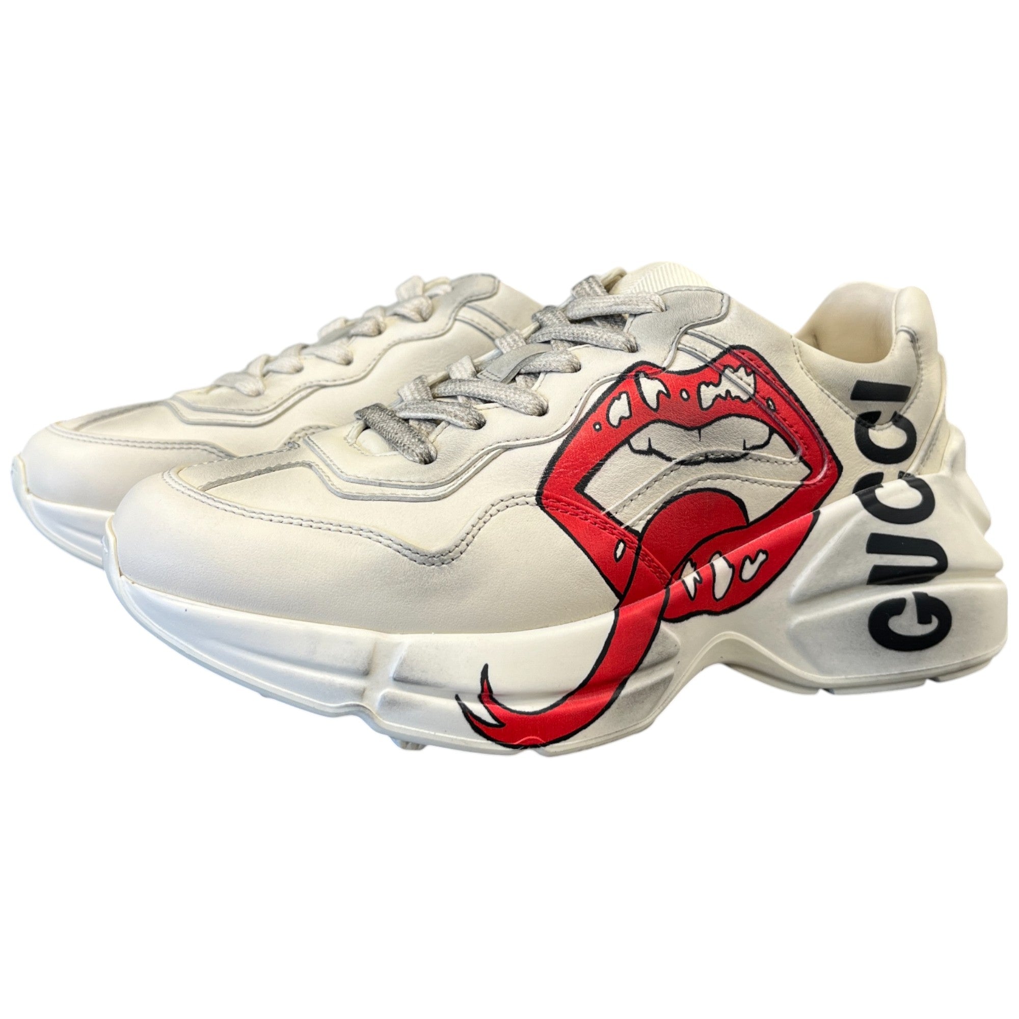 Women's Rhyton Mouth Low Trainers Cream Size EU 34.5 / UK 1.5