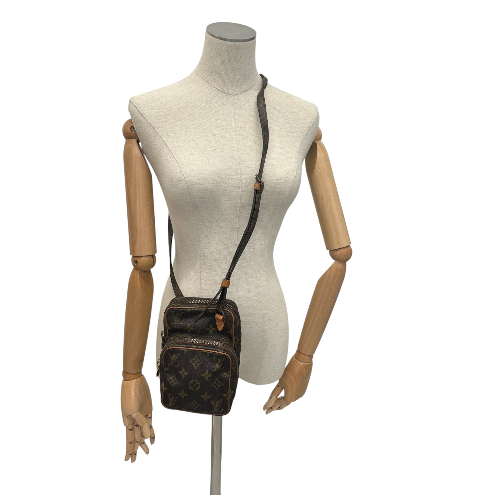 Monogram Pochette Bag Brown