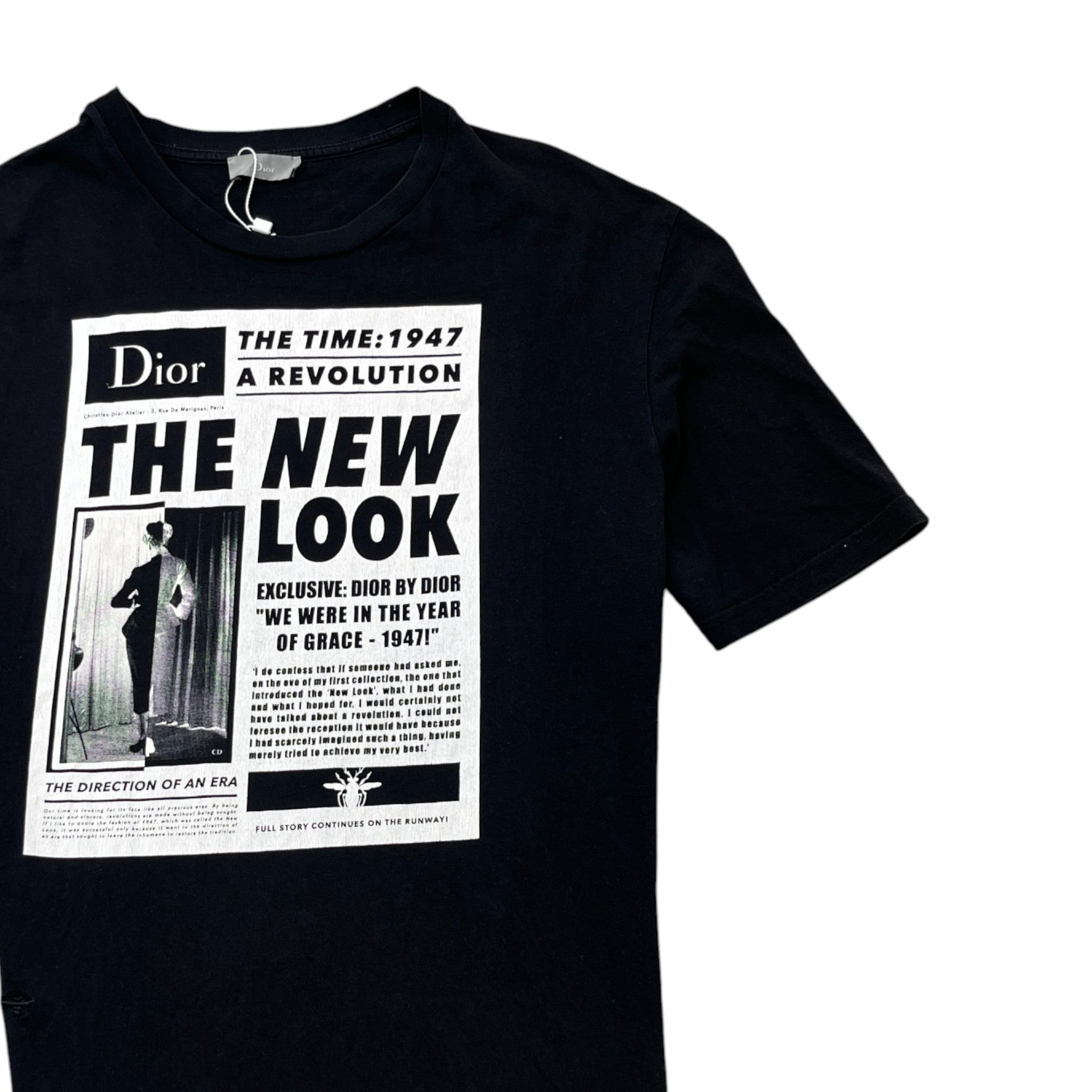 Men's "The New Look" T-Shirt Black Size S