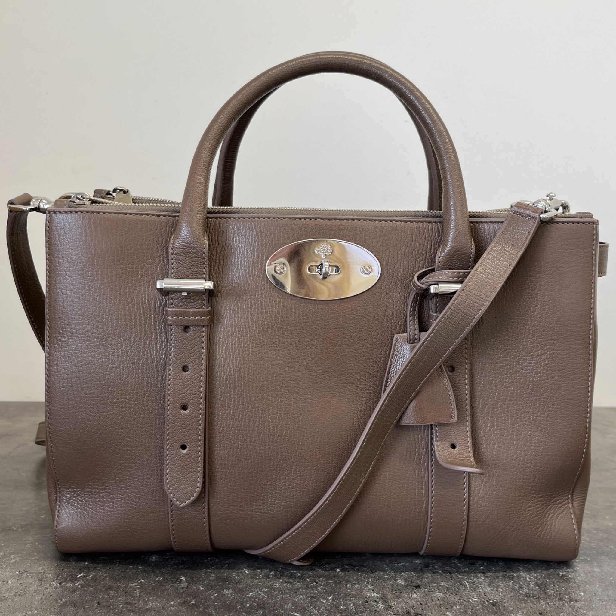 Women's Bayswater Double Zip Tote Bag Brown
