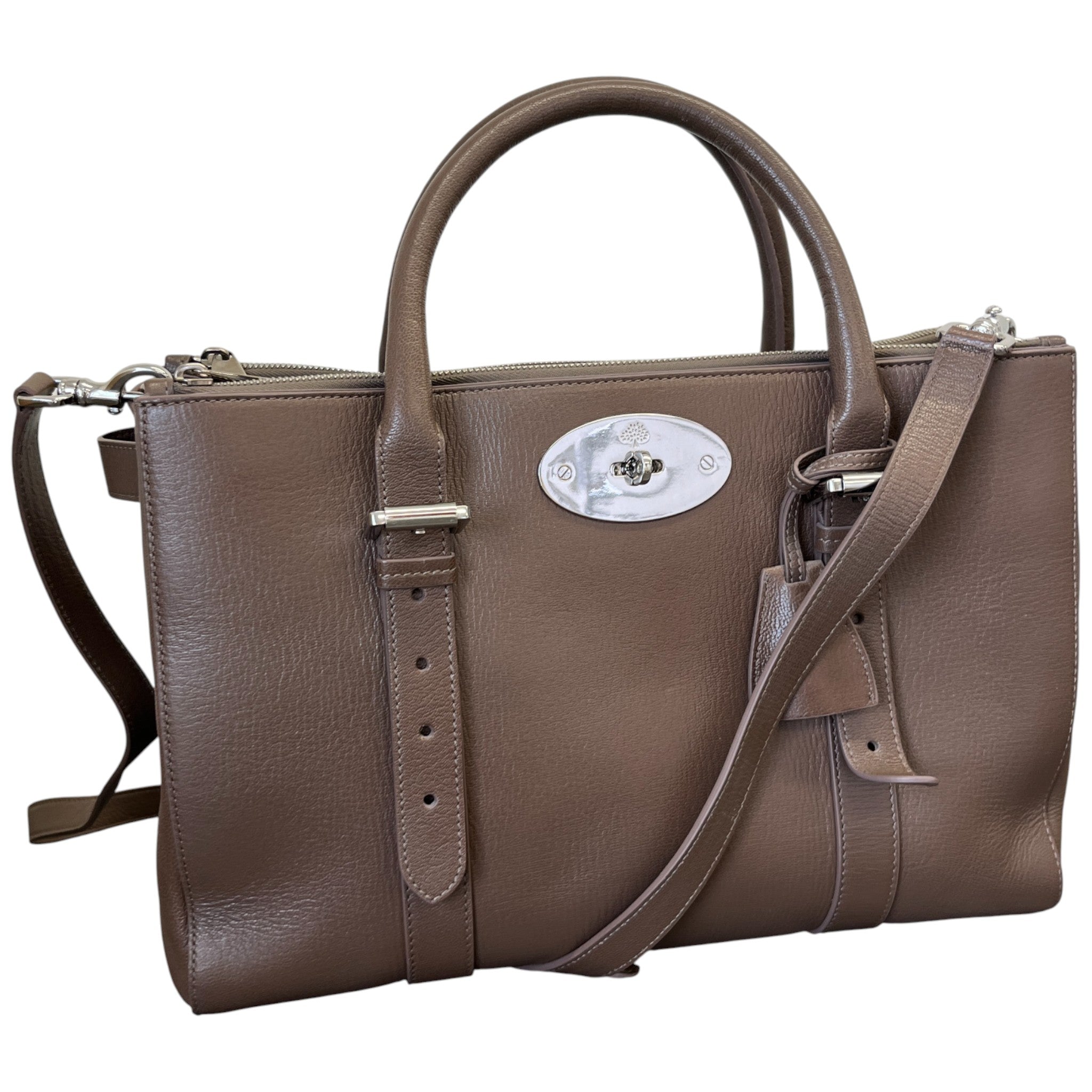Women's Bayswater Double Zip Tote Bag Brown