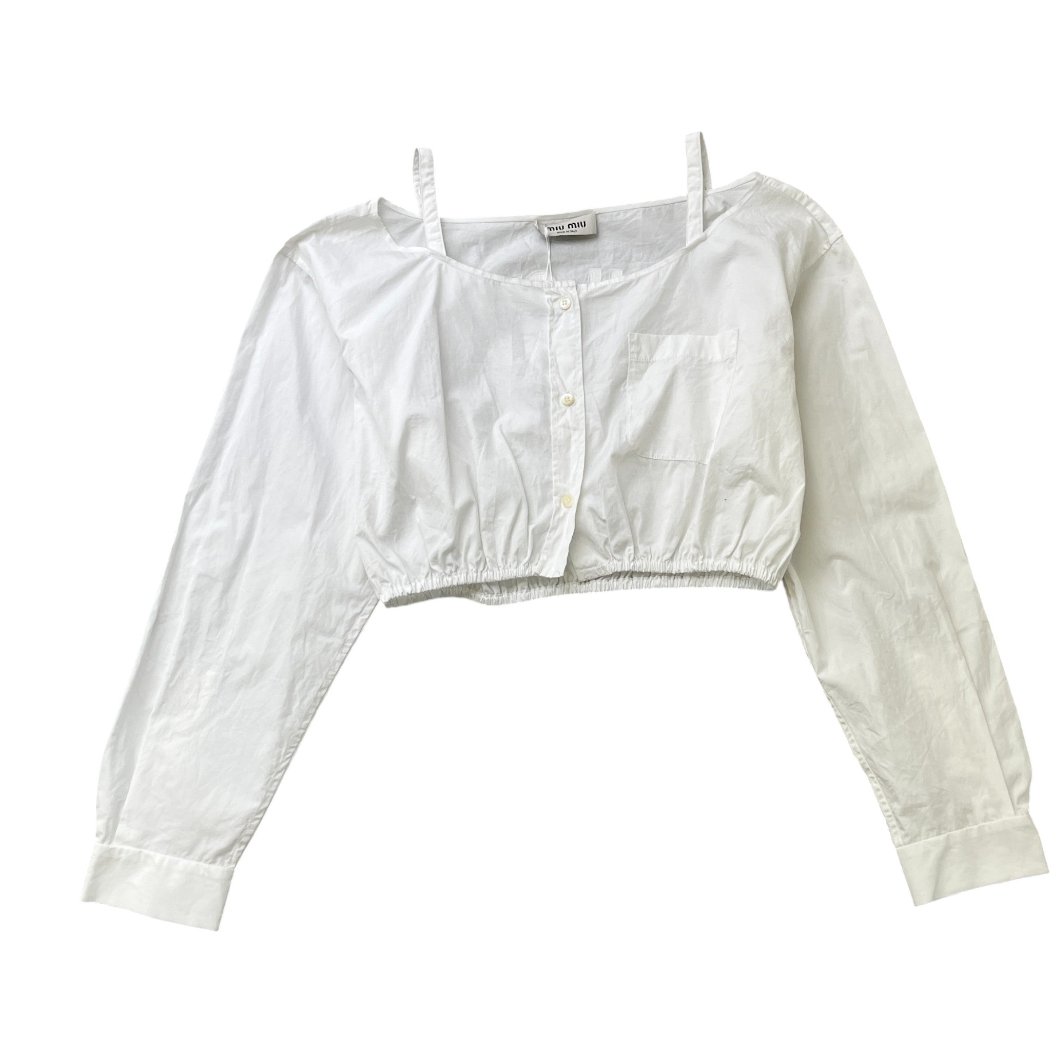 Women's Embroidered Logo Shirt White Size S