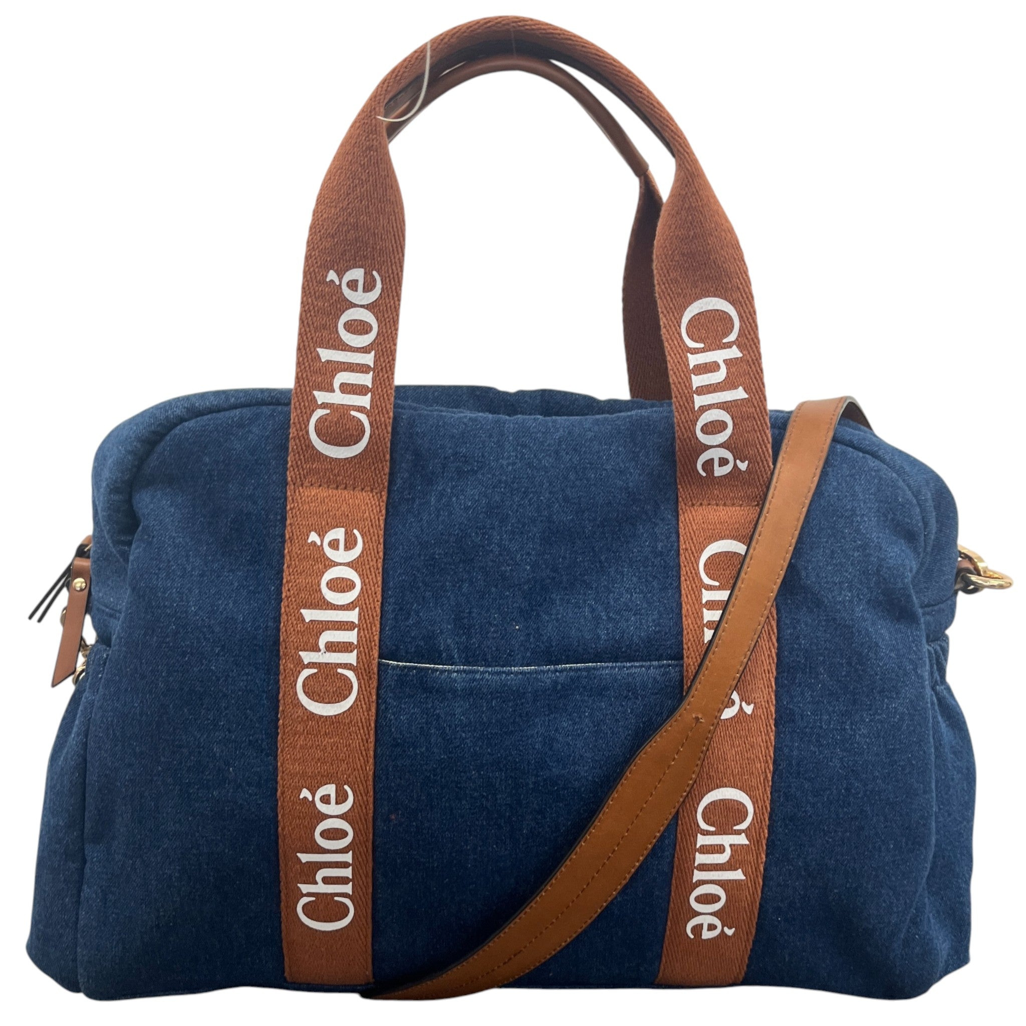 Women's Baby Changing Bag & Matt Handbag Navy