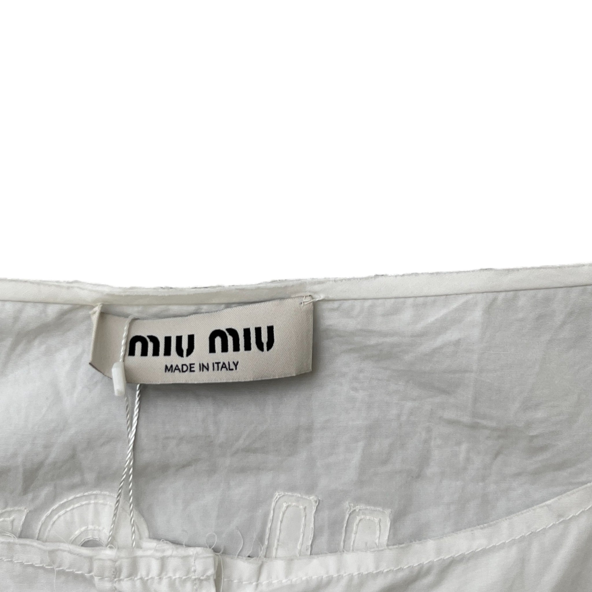 Women's Embroidered Logo Shirt White Size S